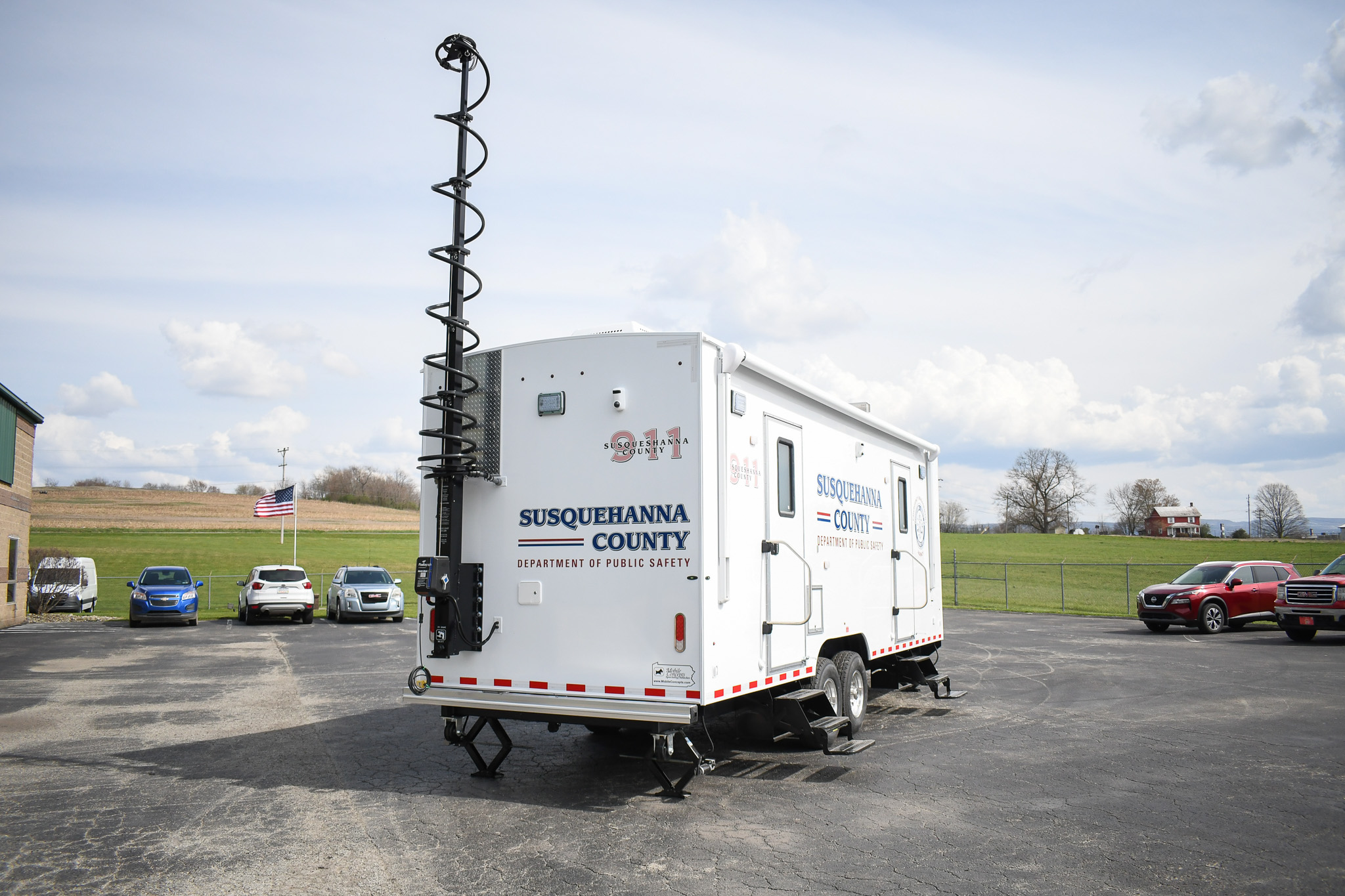 An exterior view of the unit for Susquehanna County, PA.