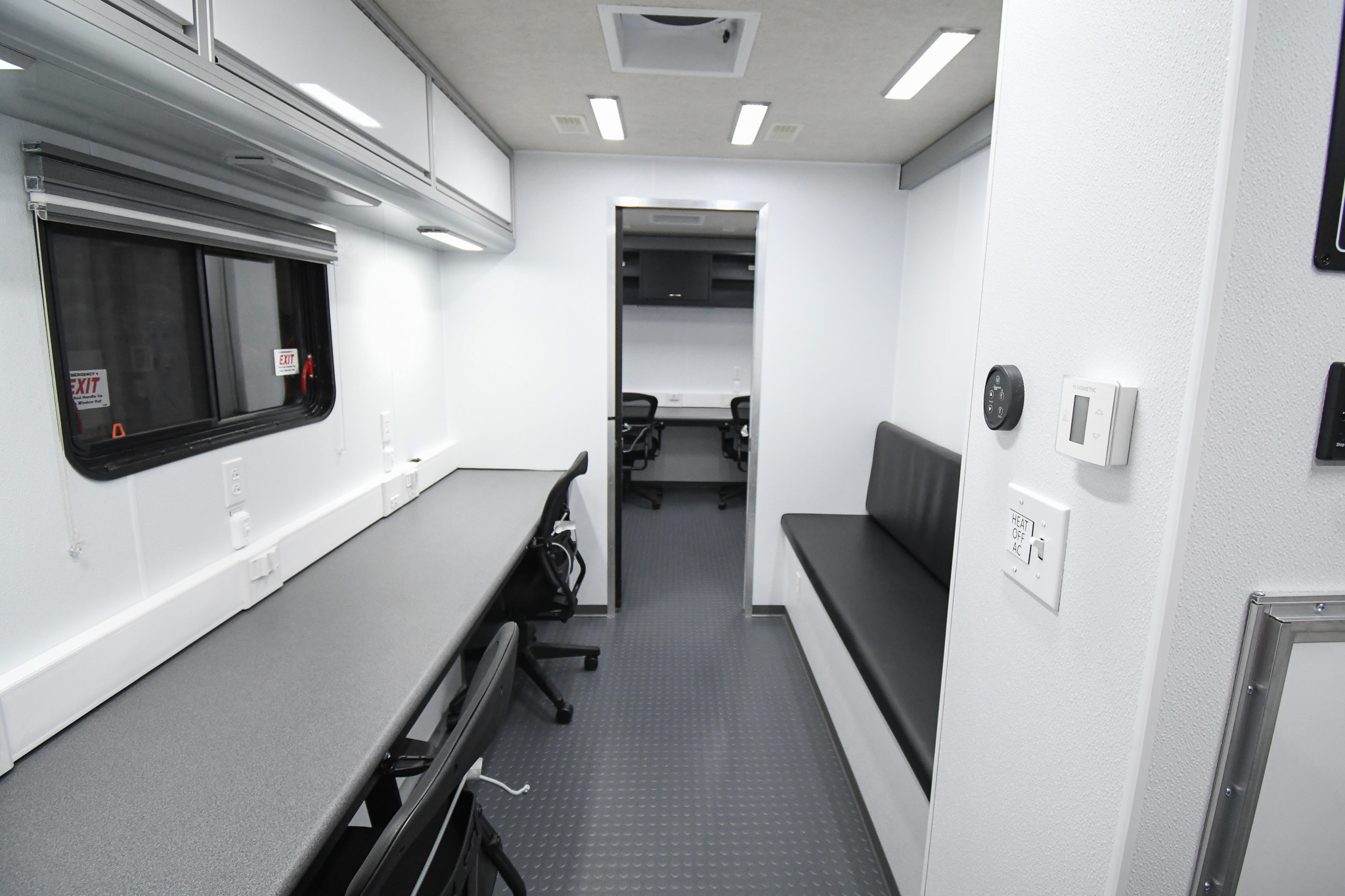 A back-to-front view inside the unit for Susquehanna County, PA.
