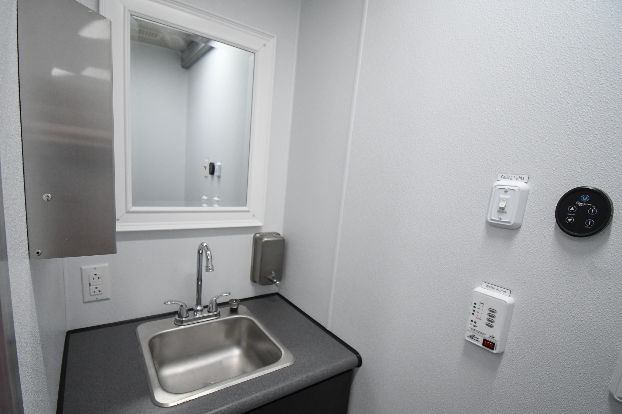 A view of the restroom inside the unit for Susquehanna County, PA.