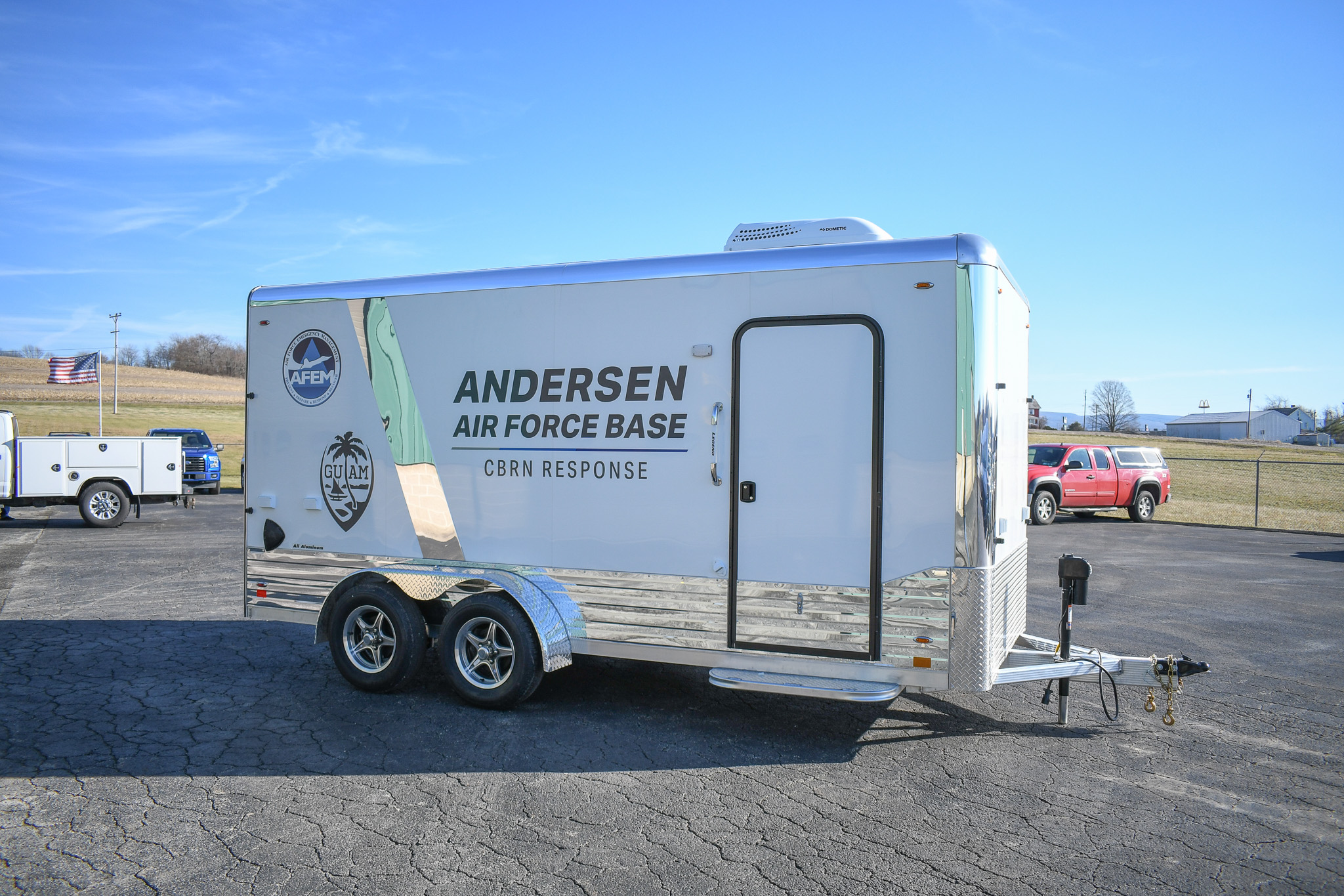 An exterior view of the unit for the Anderson AFB in Guam.