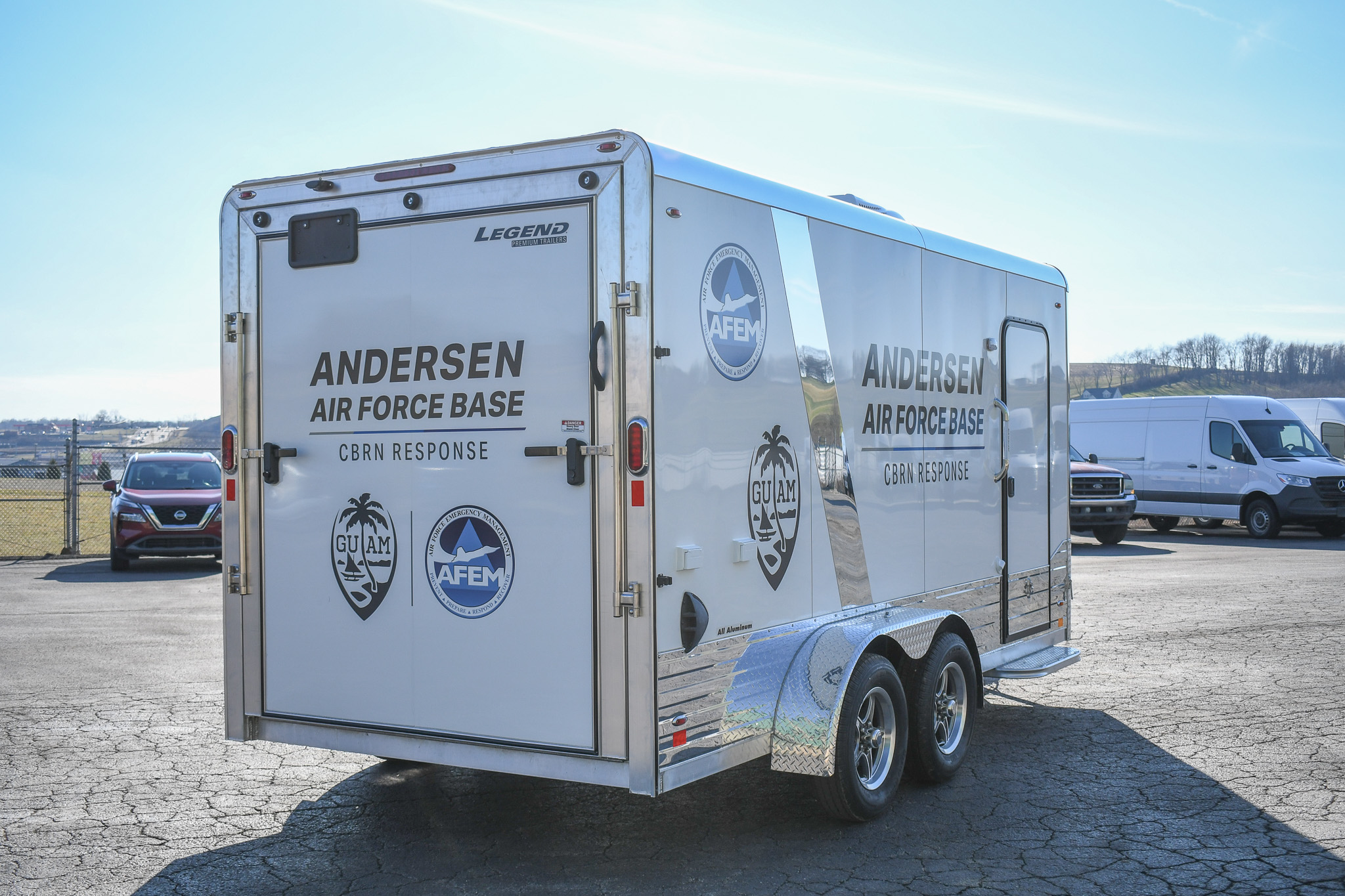An exterior view of the unit for the Anderson AFB in Guam.