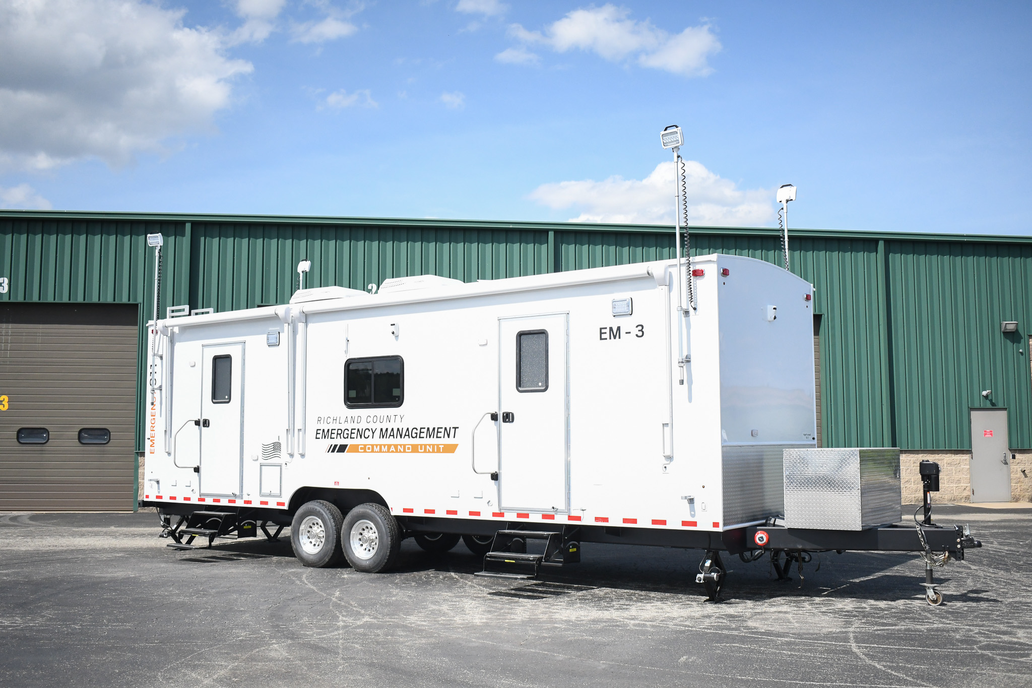 An exterior view of the unit for Richland County, MT.