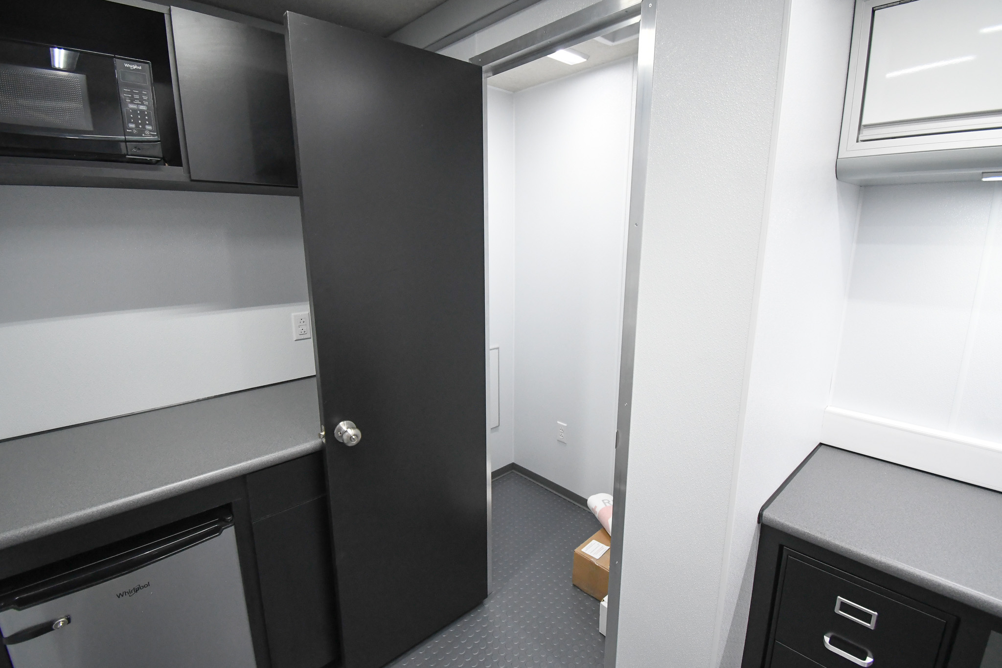 The storage room inside the unit for Richland County, MT.