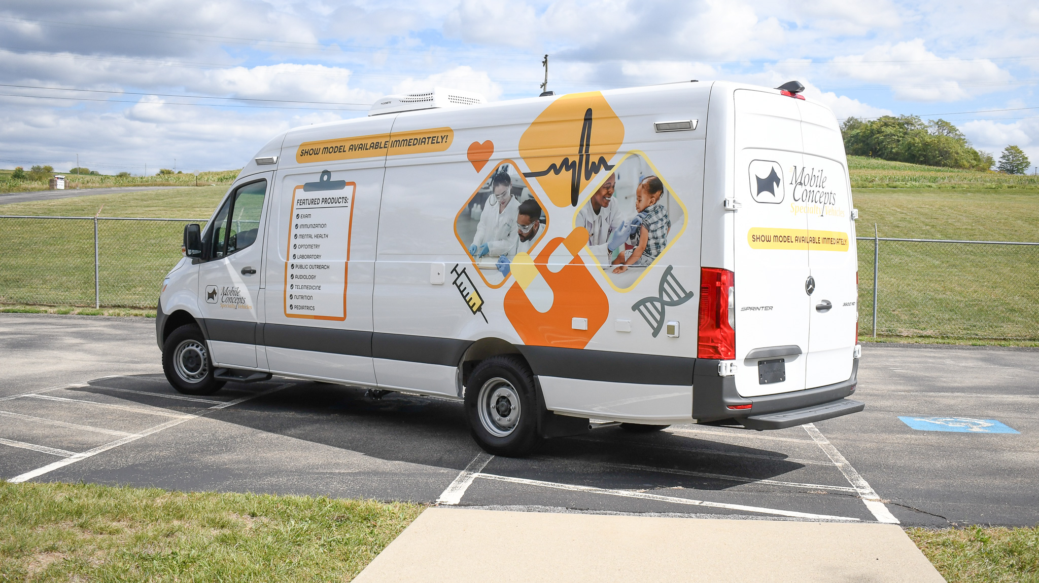 An exterior view of the 2024 MHCA show unit.
