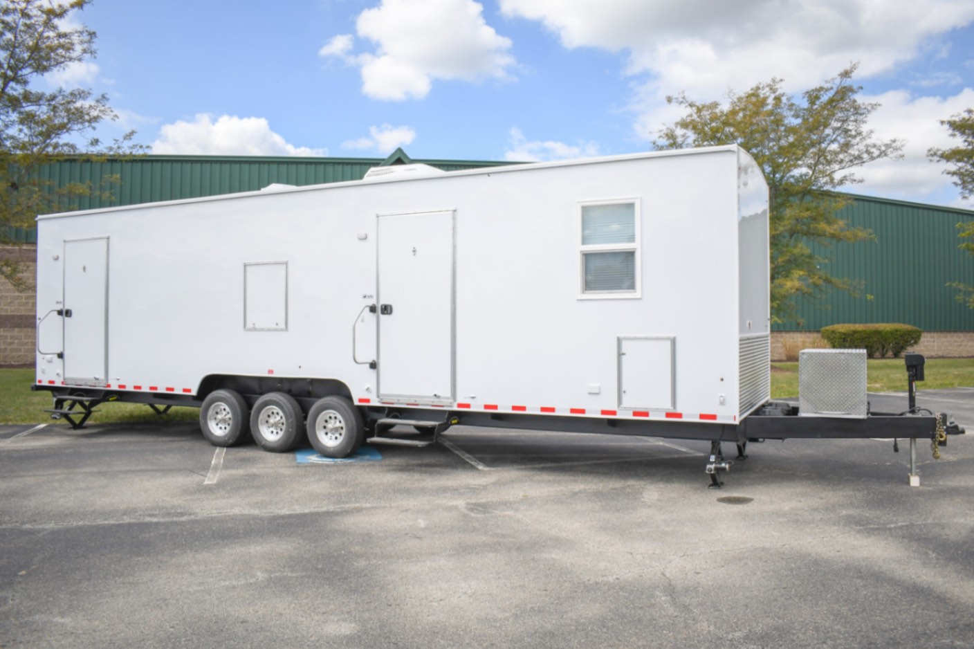 An exterior view of the 39Bleacher made for Innisfil, ON.