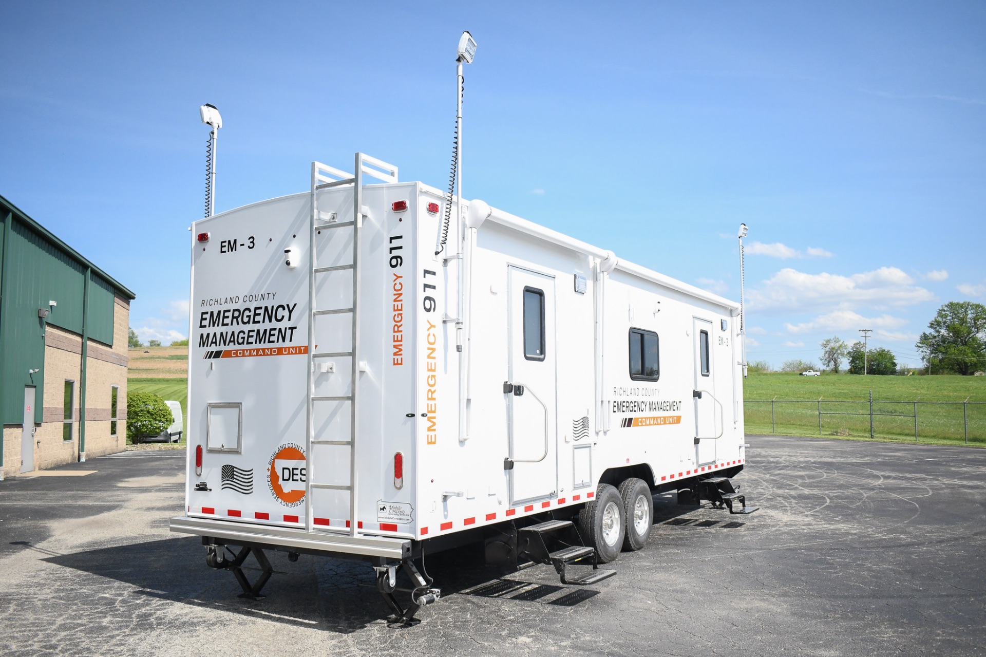 An exterior view of the Command 35-4WS made for Sidney, MT.