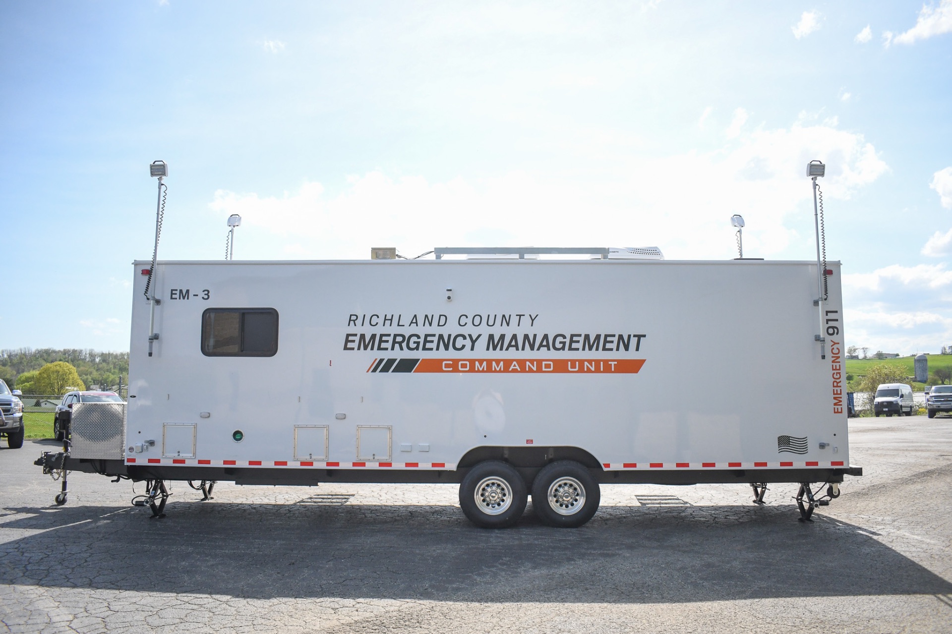 An alternate side view of the unit made for Sidney, MT.