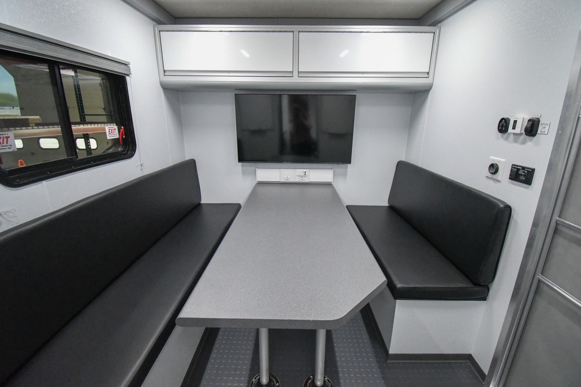 The conference room inside the unit made for Sidney, MT.