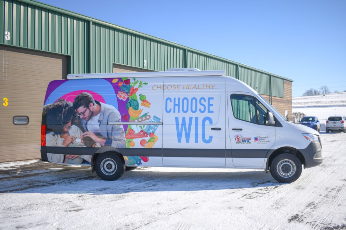 A side view of the Medical Exam sprinter made for Lancaster, PA.