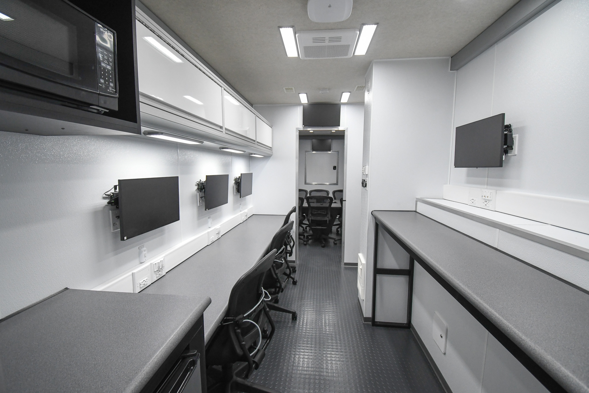 A back-to-front view from the second section inside the unit for Franklin, TN.