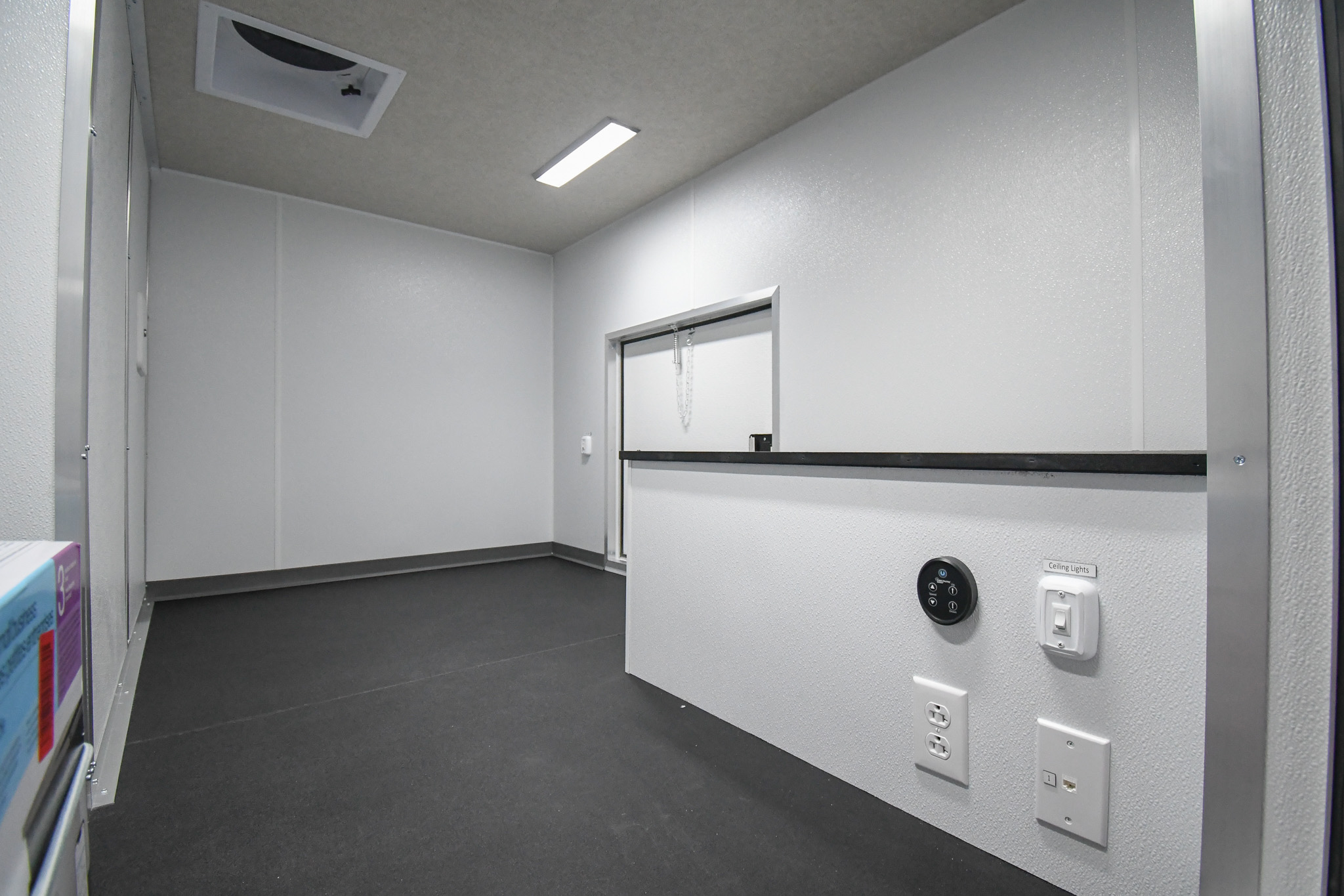 A view of the fifth wheel storage area inside the unit for Franklin, TN.
