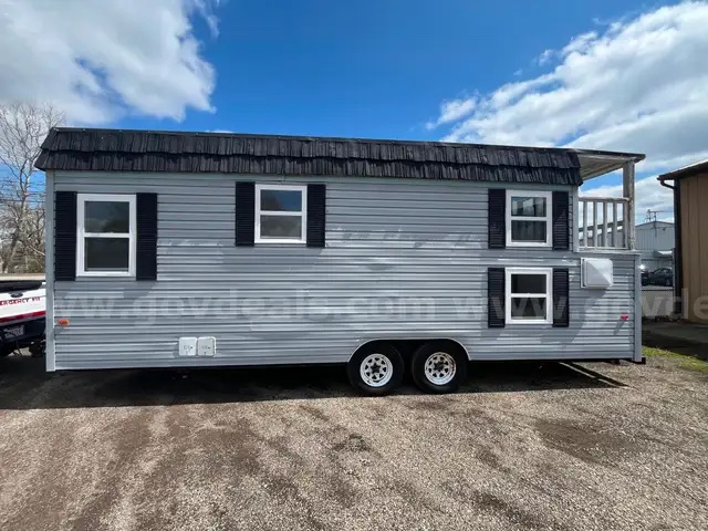 An exterior view of the HD-2800 Smoke House Trailer.