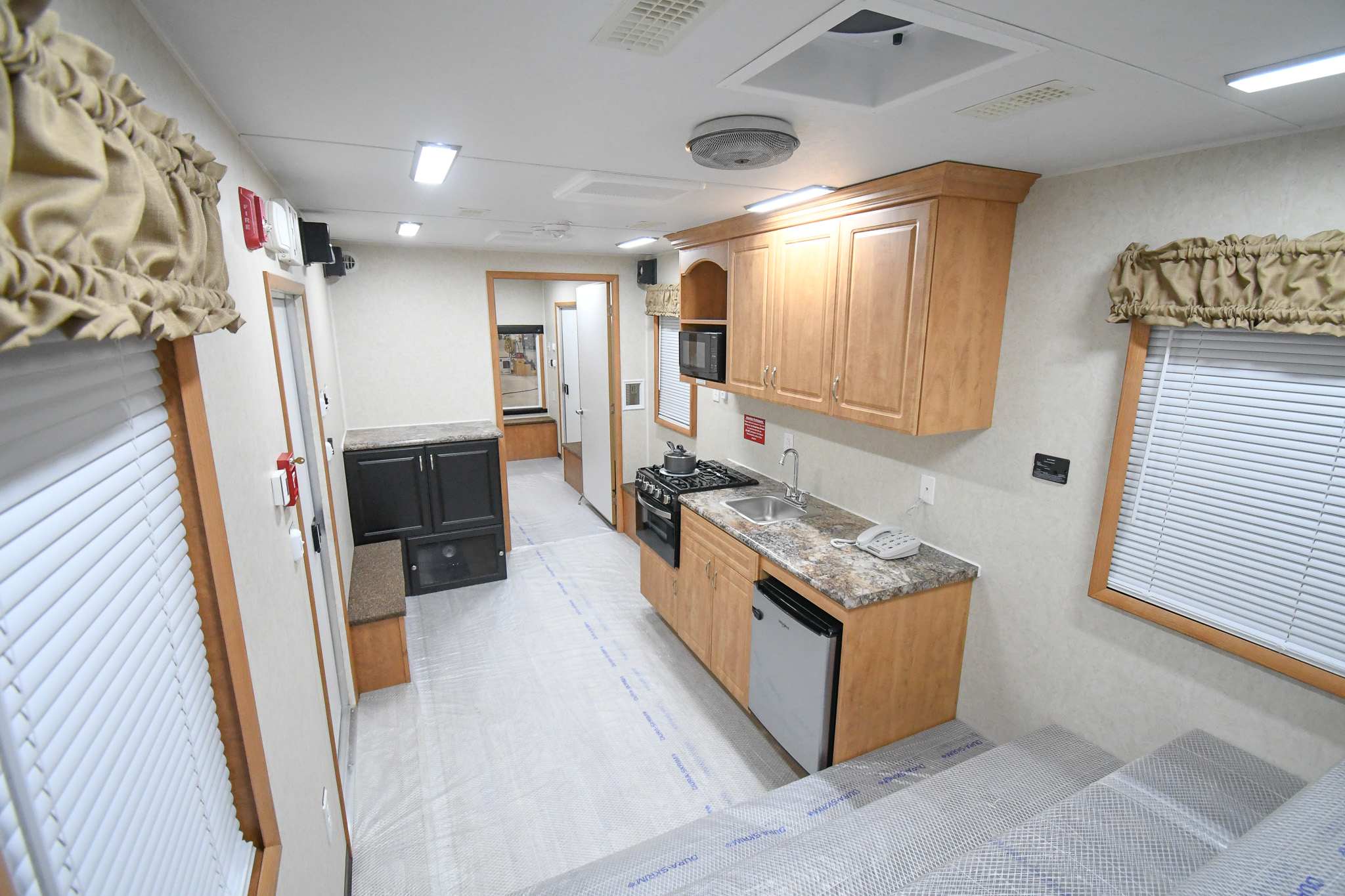 A front-to-back view inside the unit for Lancaster, OH.