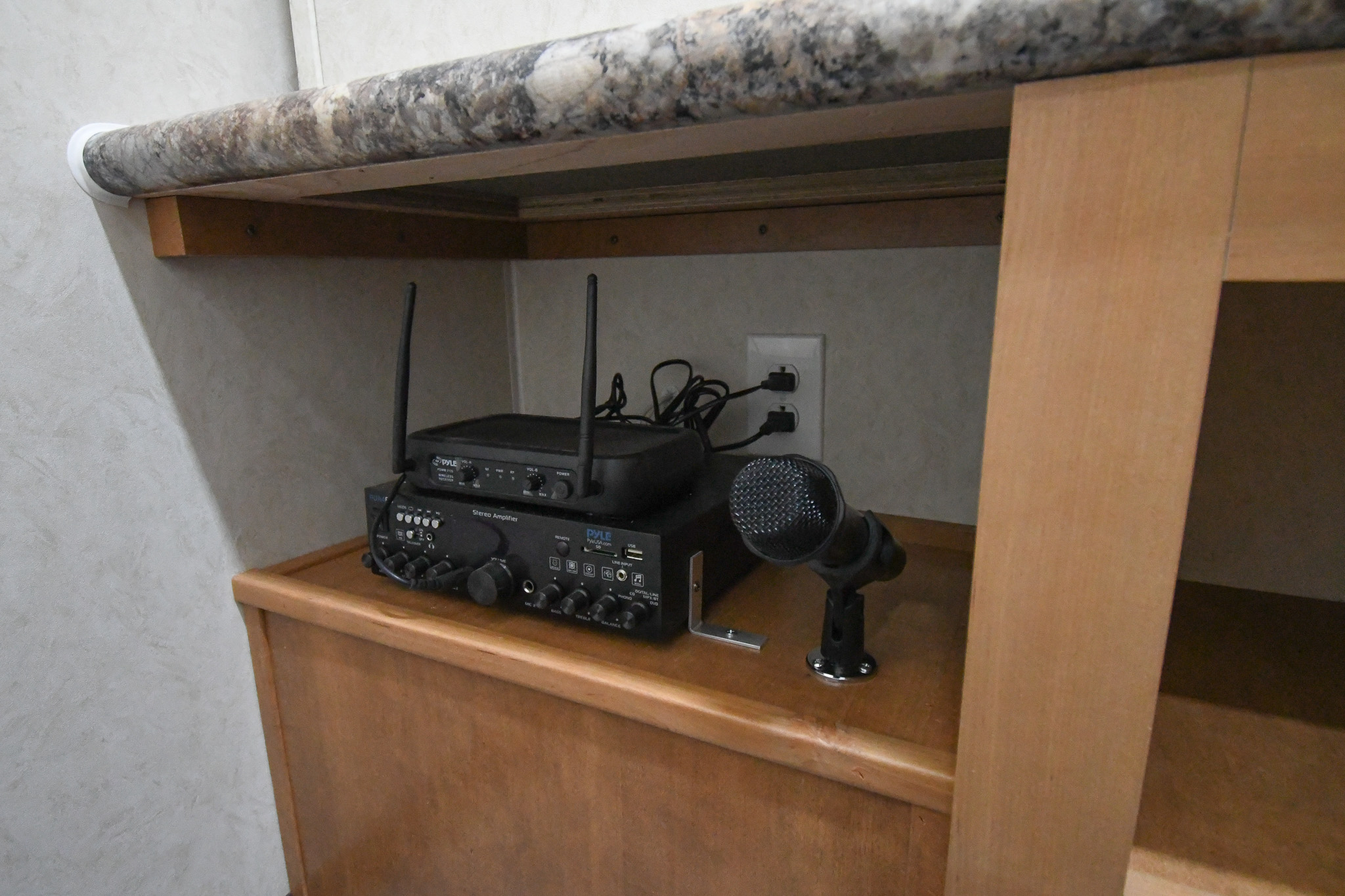 A view of the control room's equipment inside the unit for Lancaster, OH.