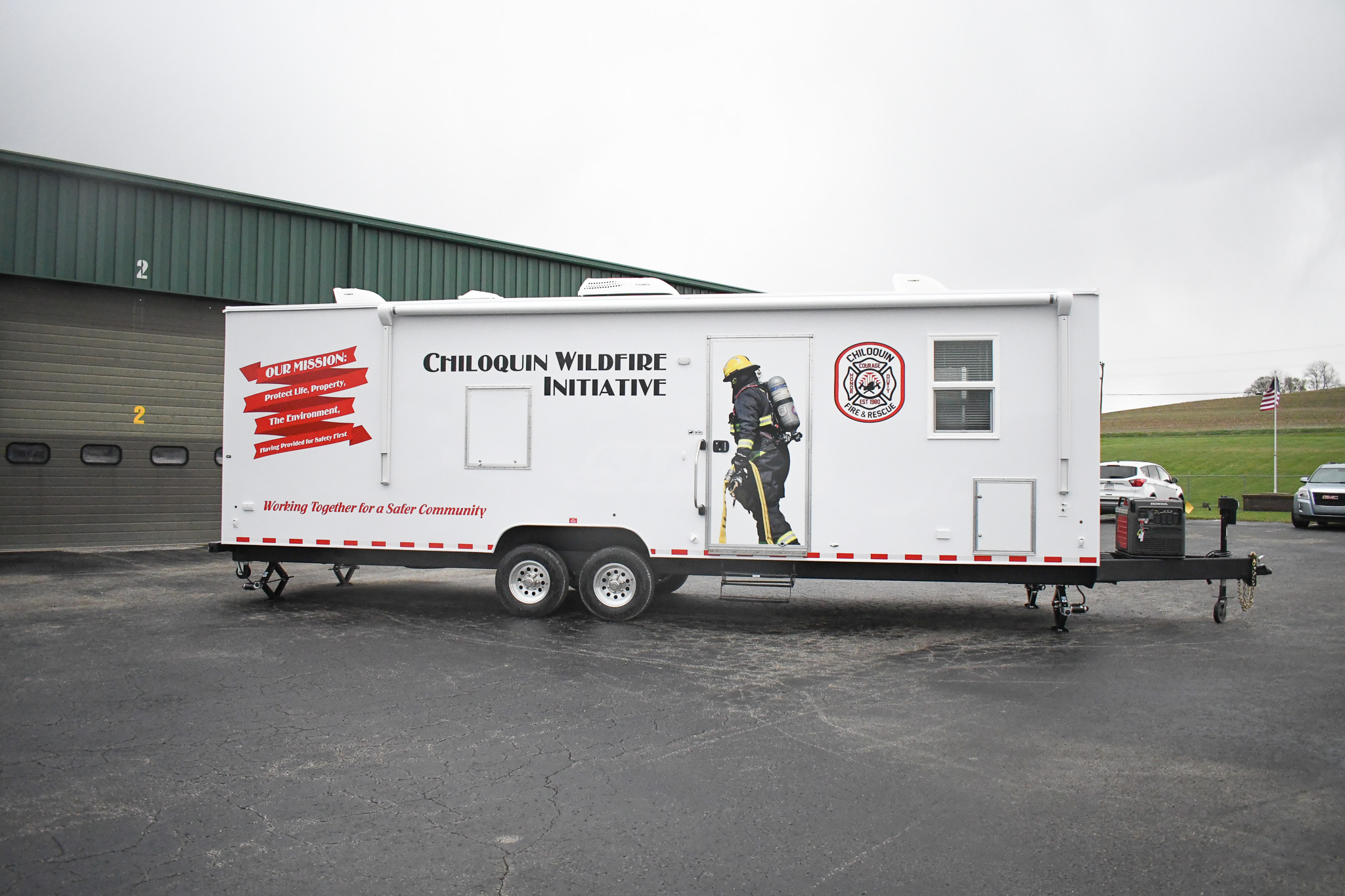 A side view of the unit for Chiloquin, OR.