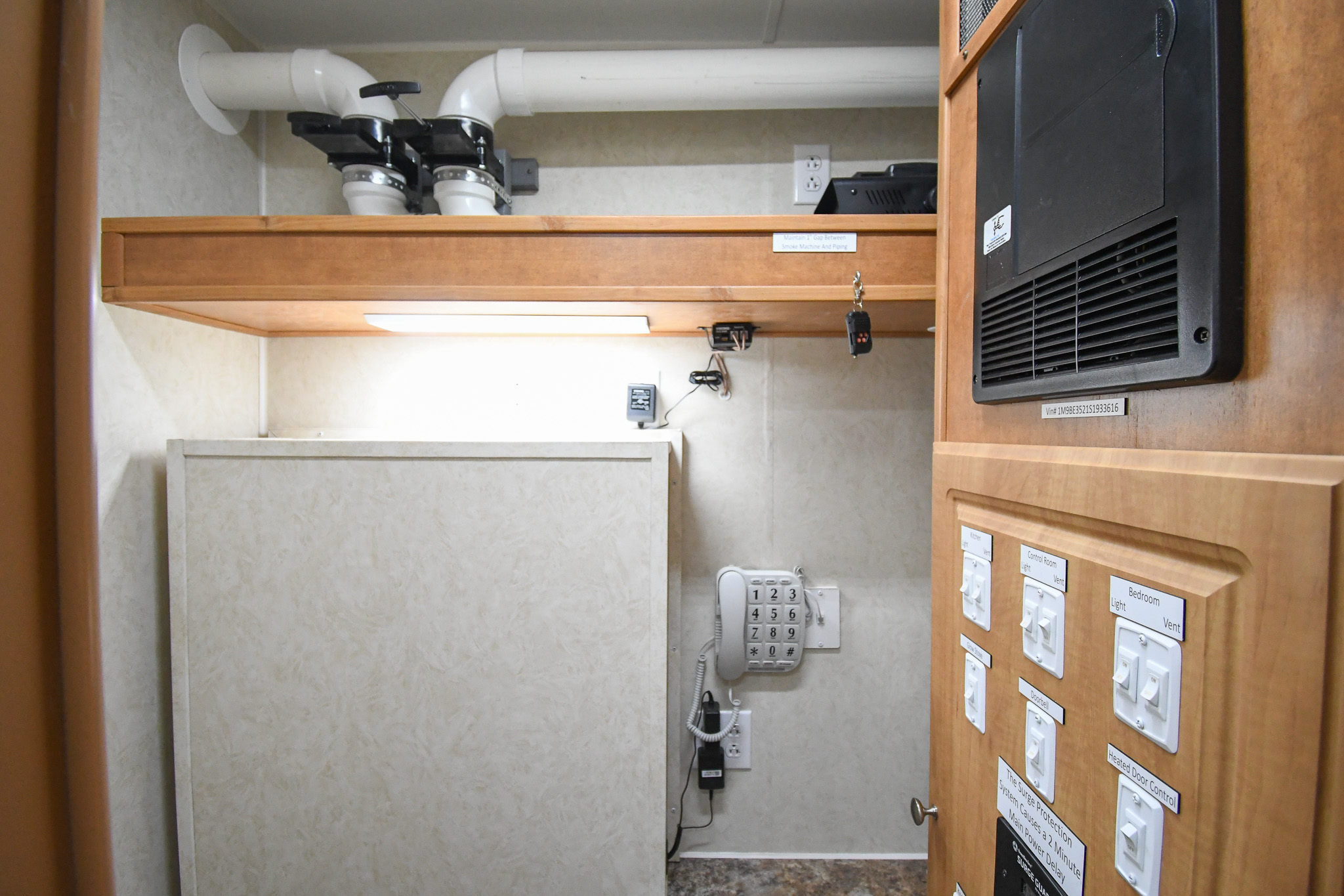 The control room inside the unit for Chiloquin, OR.