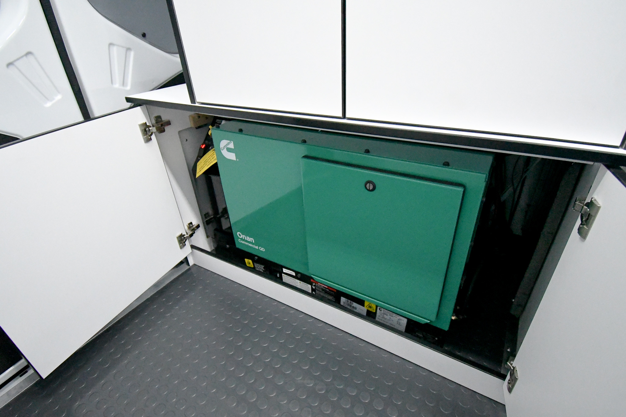 The generator inside the unit for Crescent City, CA.