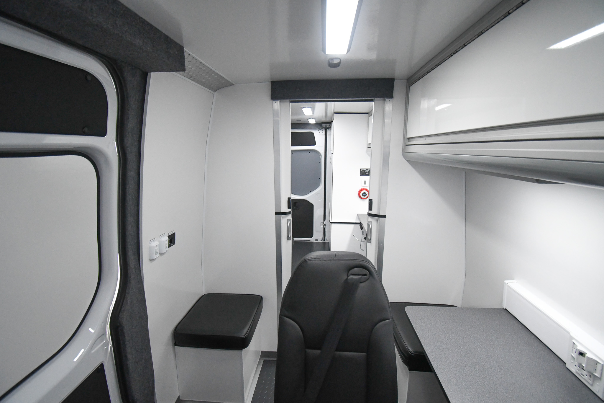 A front-to-back view inside the unit for Crescent City, CA.