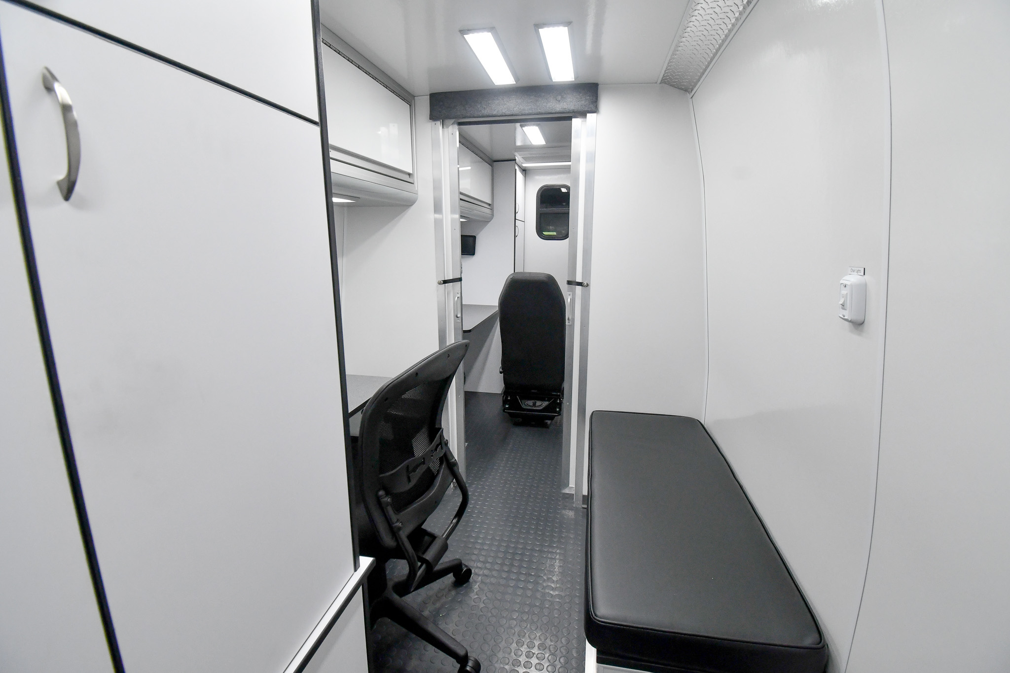 A back-to-front view inside the unit for Crescent City, CA.