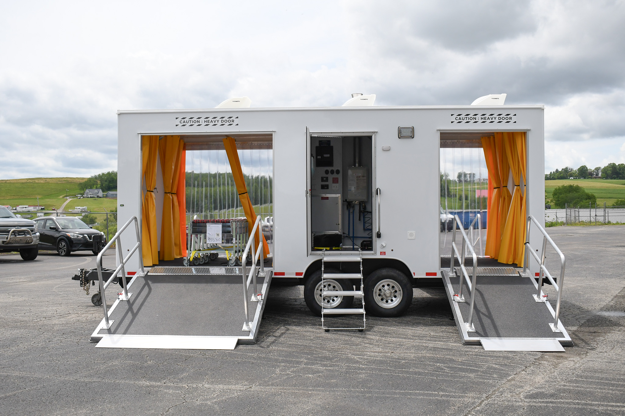 A side view of the unit for Peterson AFB, CO.