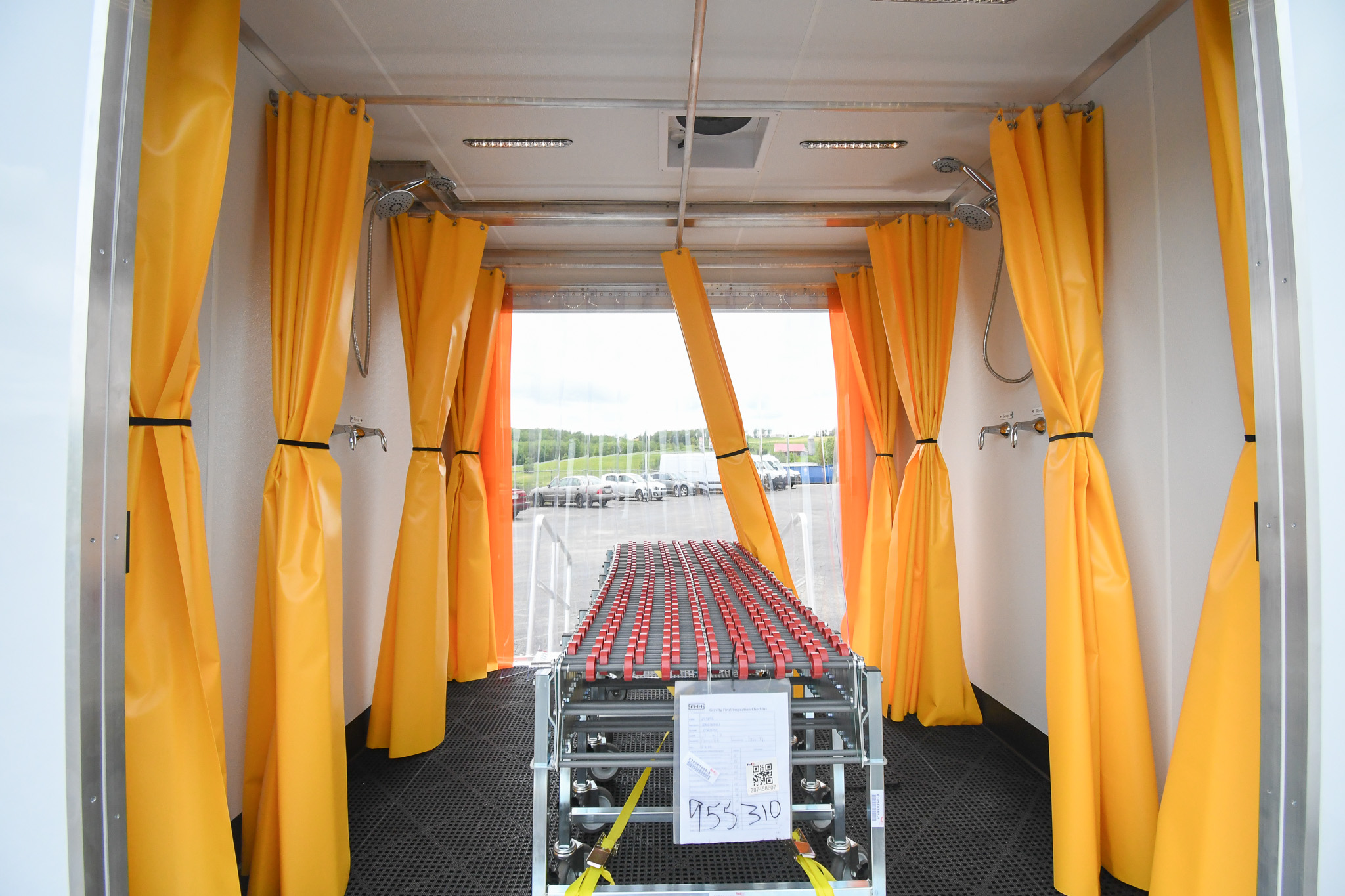 The first lane inside the unit for the Peterson AFB in CO.