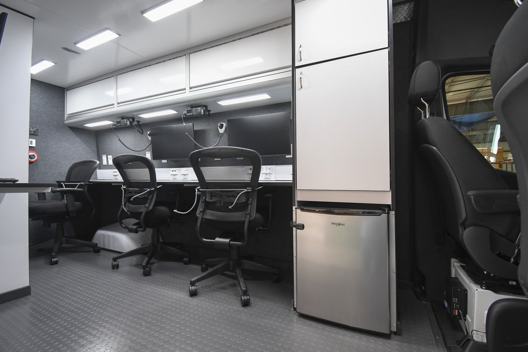 A view of the workstations inside the unit for Jackson, MS.