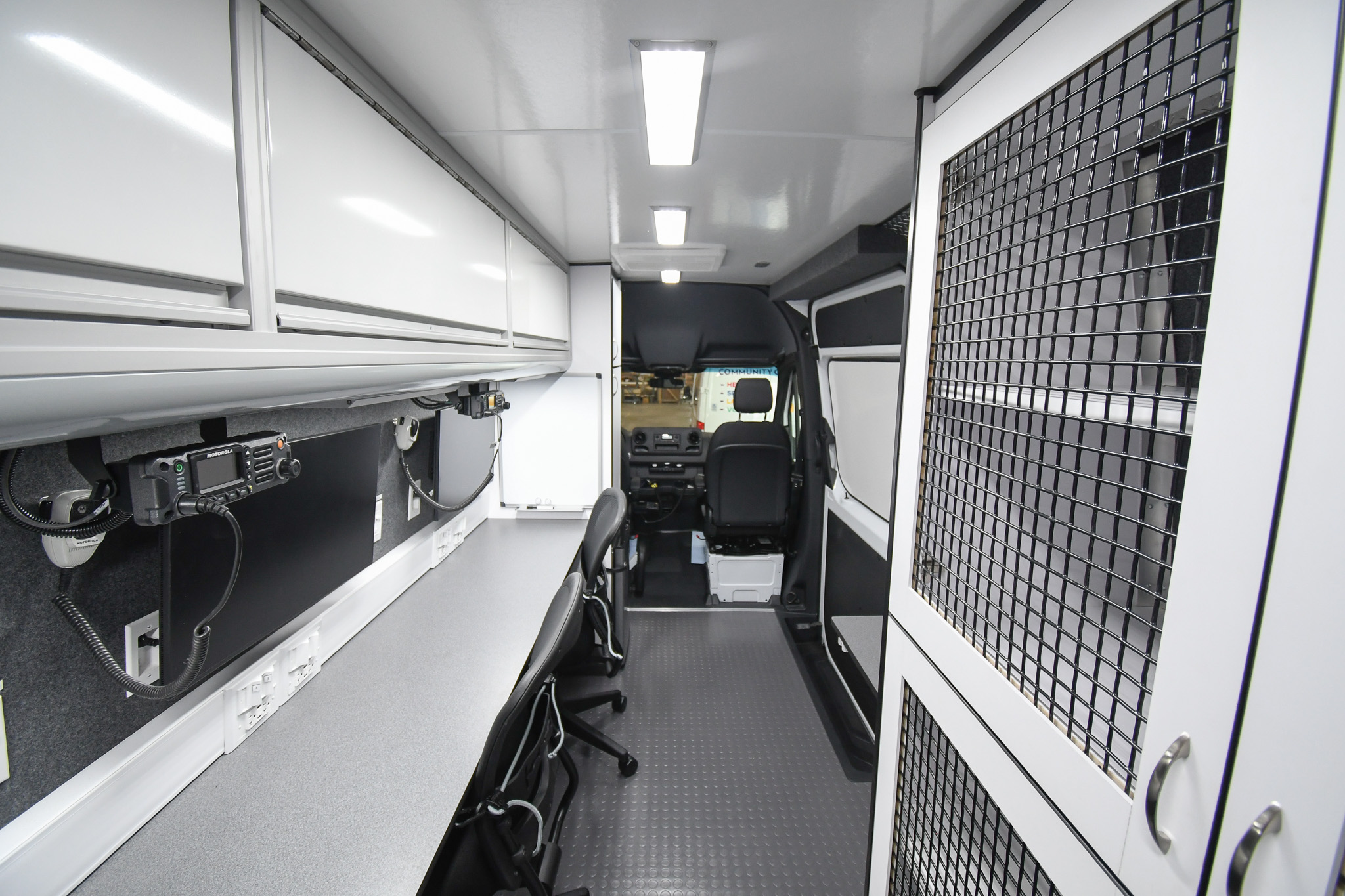 A back-to-front view inside the unit for Jackson, MS.