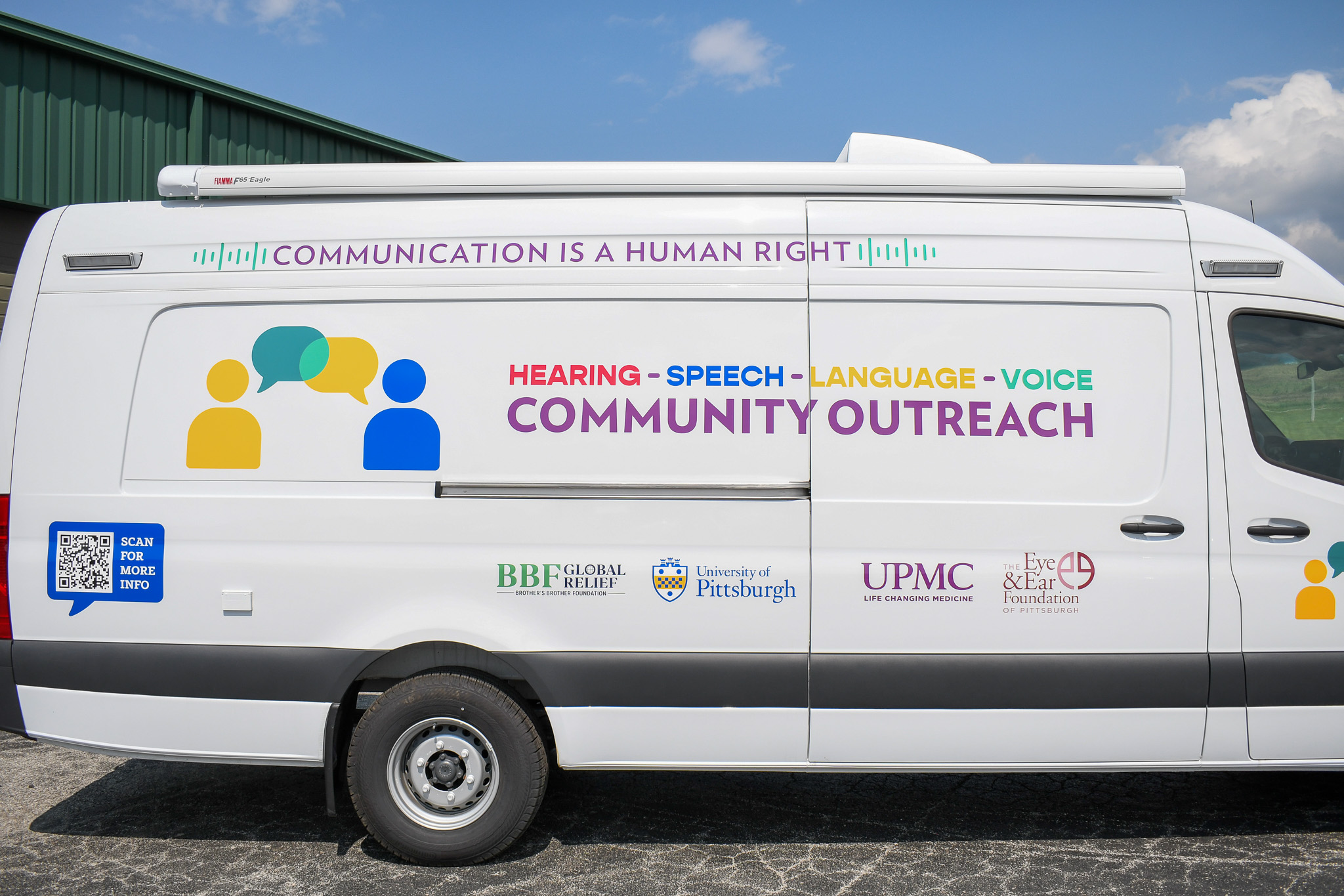 A closer and clearer view of the exterior graphics on the unit for Pittsburgh, PA.