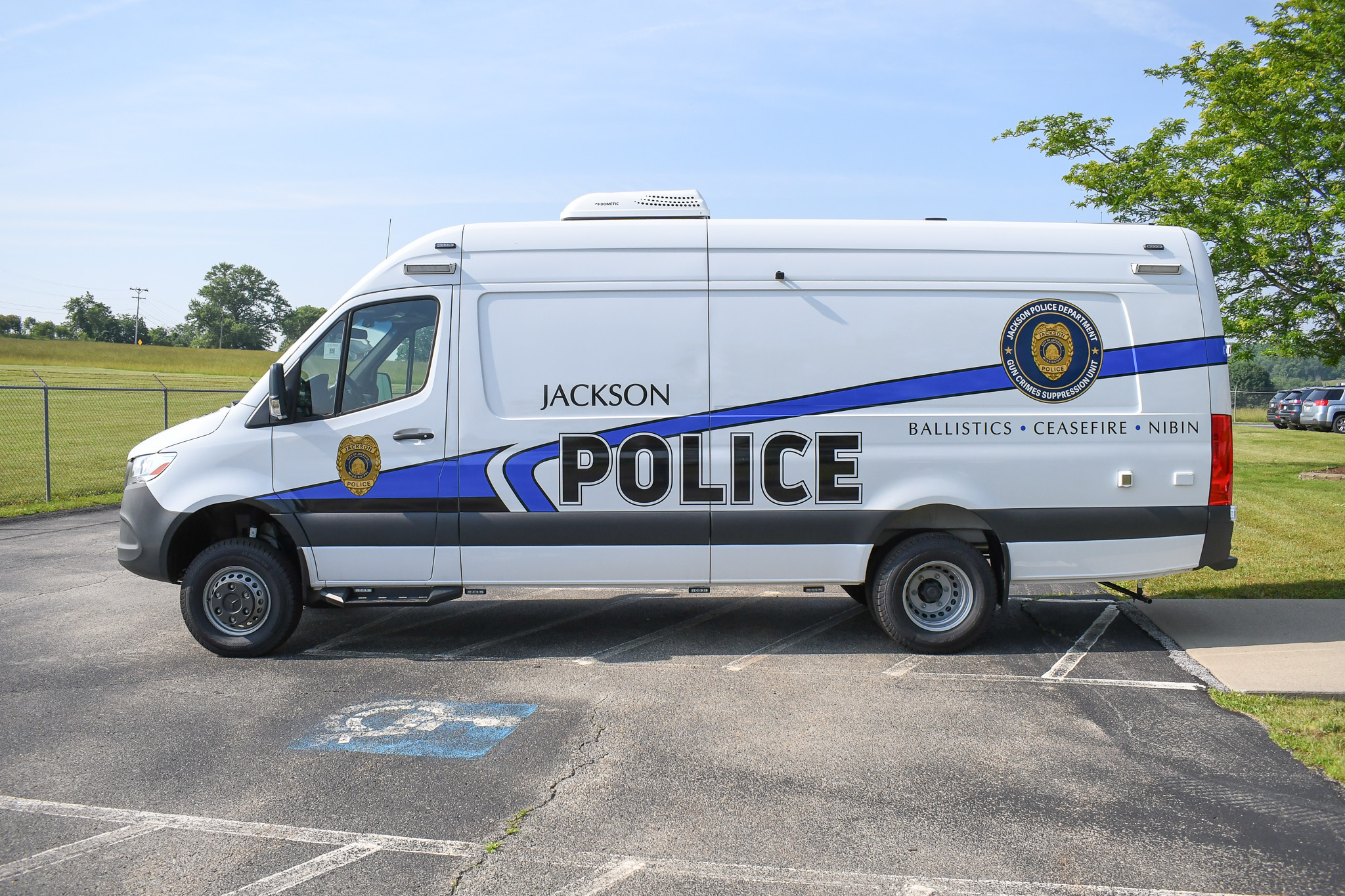 An alternate side view of the unit for Jackson, MS.
