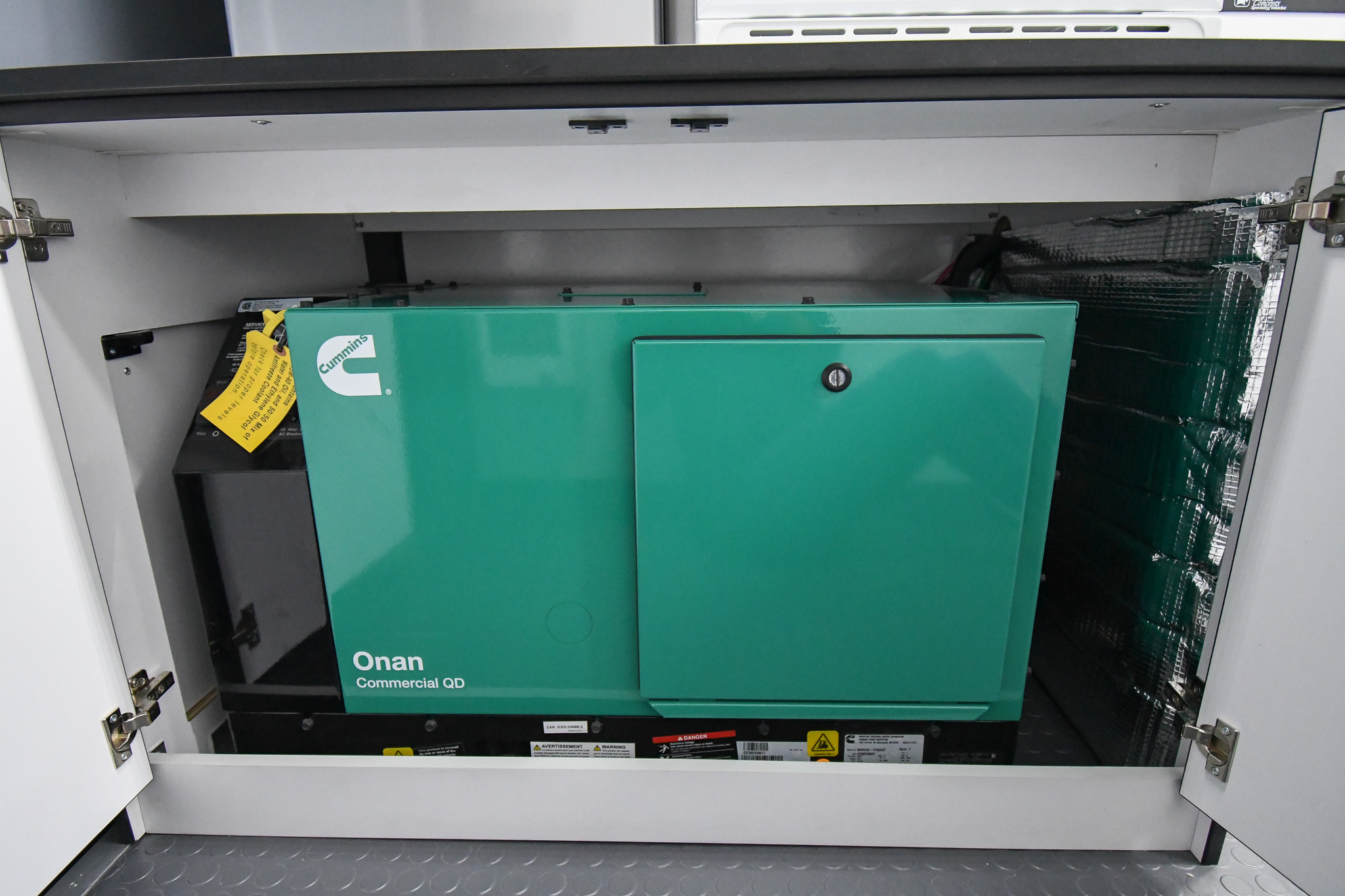 The Onan generator inside the Medical Exam sprinters made for Greenville, SC.