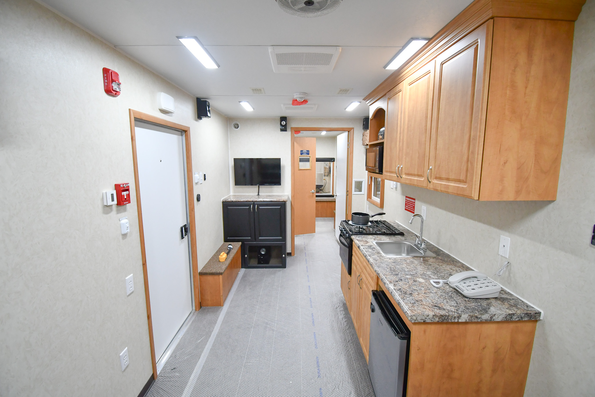 A front-to-back view inside the unit for Lancaster, TX.