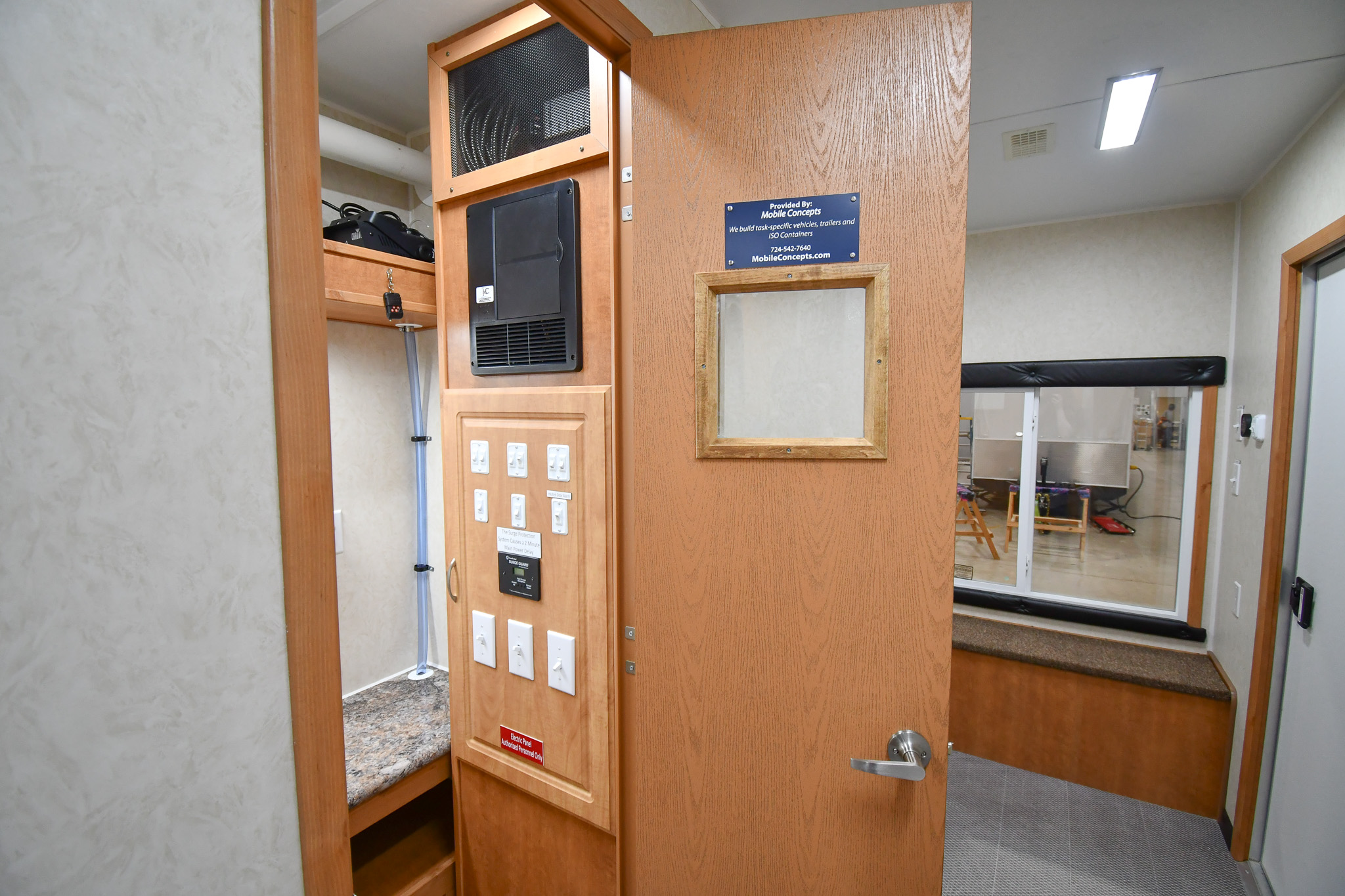 A view of the control room inside the unit for Lancaster, TX.