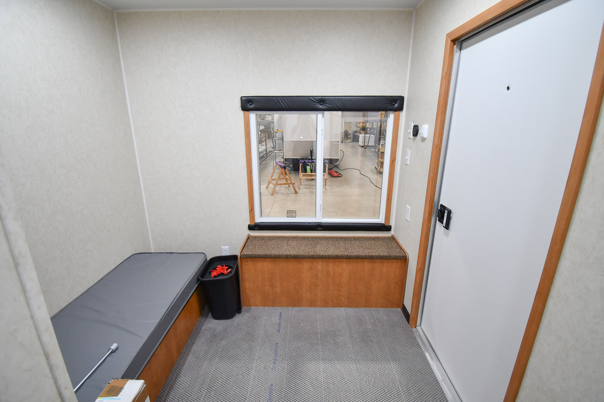 The bedroom stage inside the unit for Lancaster, TX.