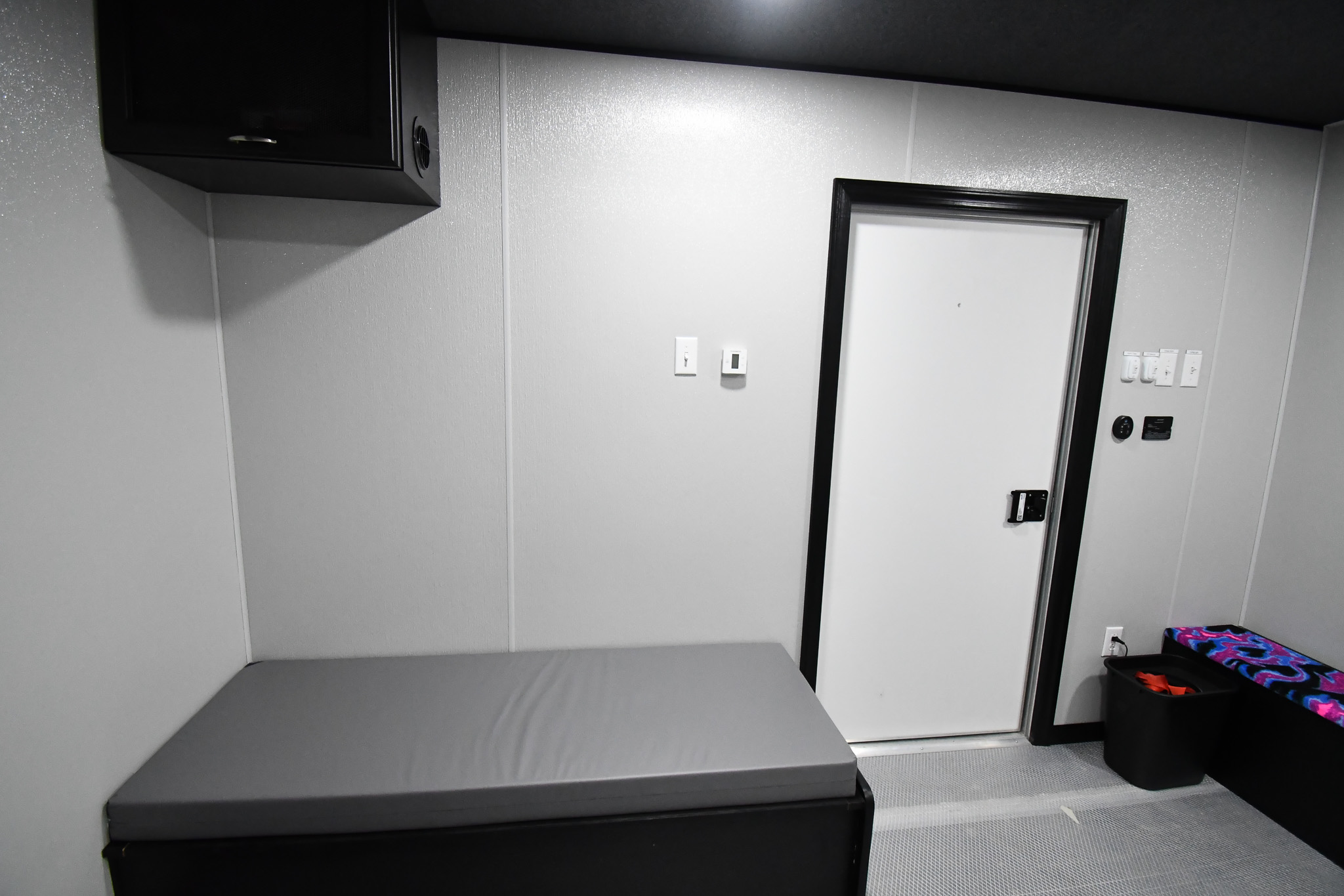 The bedroom stage inside the unit for DeKalb County, GA.