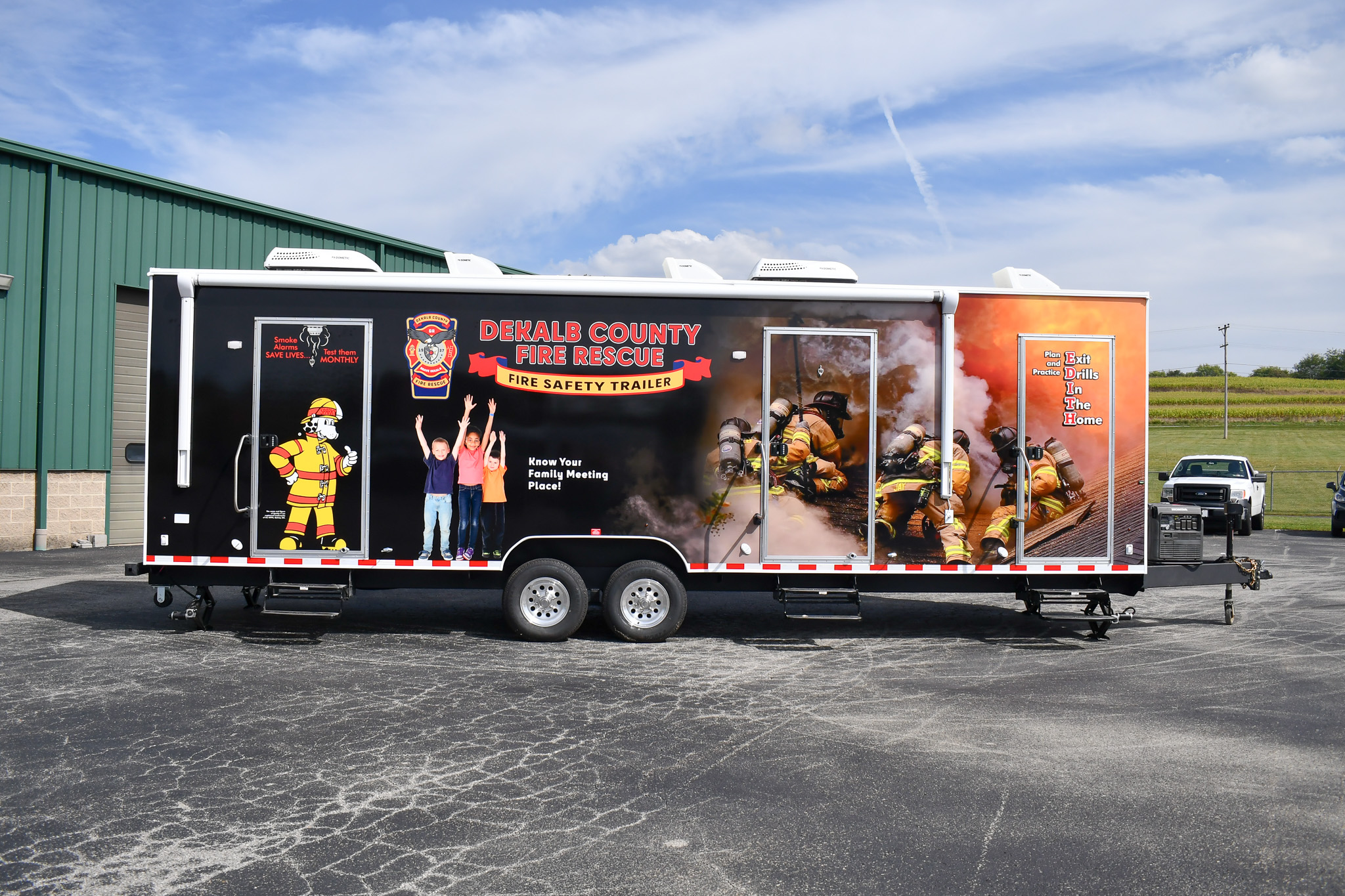A side view of the unit for DeKalb County, GA.