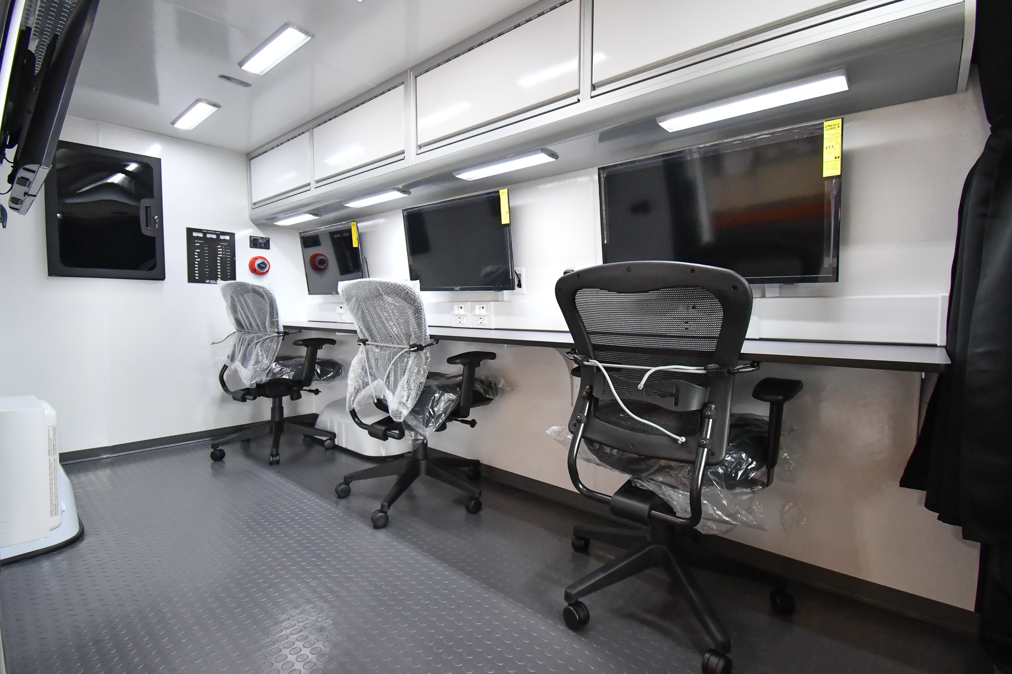 An interior view of the sprinter for the 2025 Utility Expo in Louisville, KY.