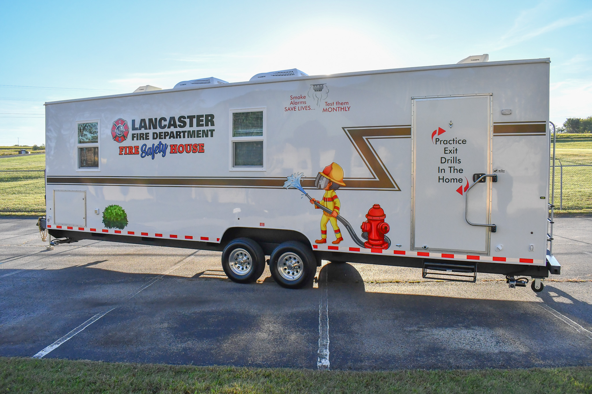 An alternate side view of the unit for Lancaster, TX.
