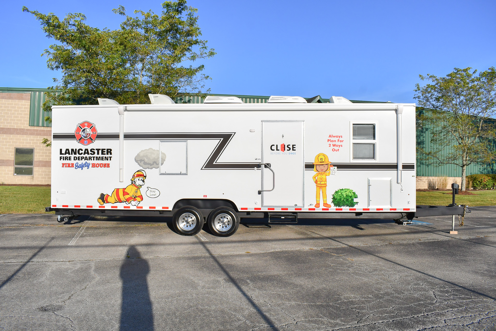 A side view of the unit for Lancaster, TX.