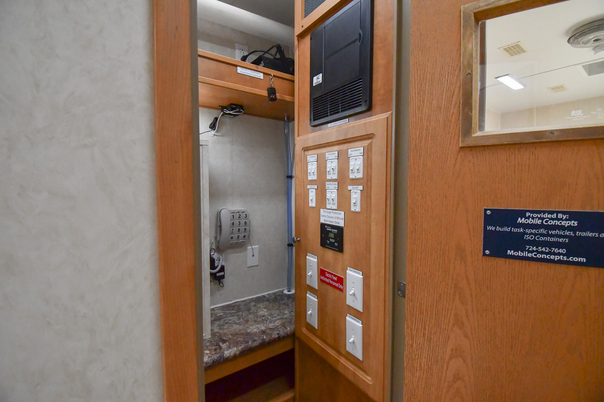 The control room inside the unit for Wantagh, NY.