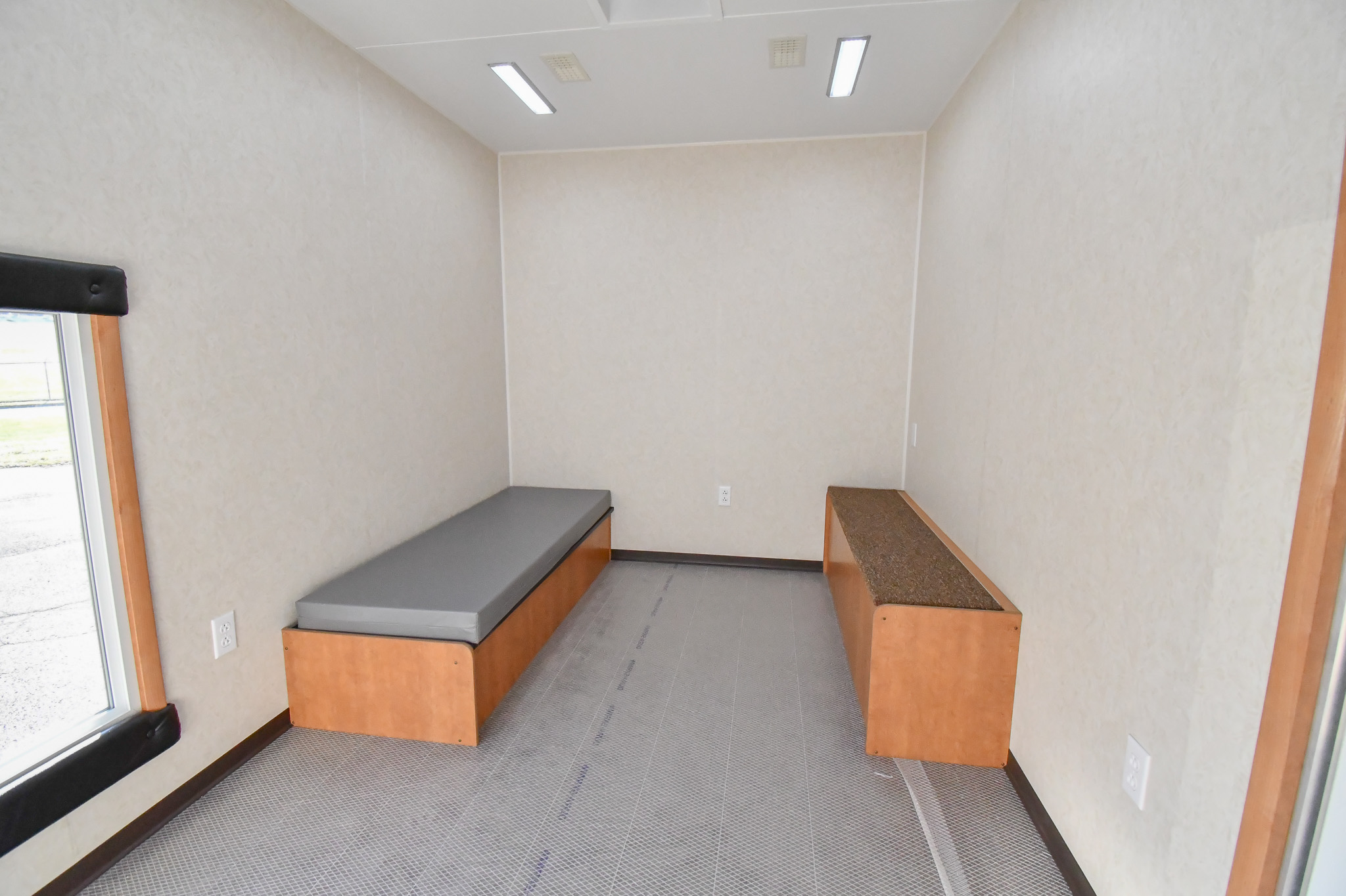 The first bedroom stage inside the unit for Wantagh, NY.