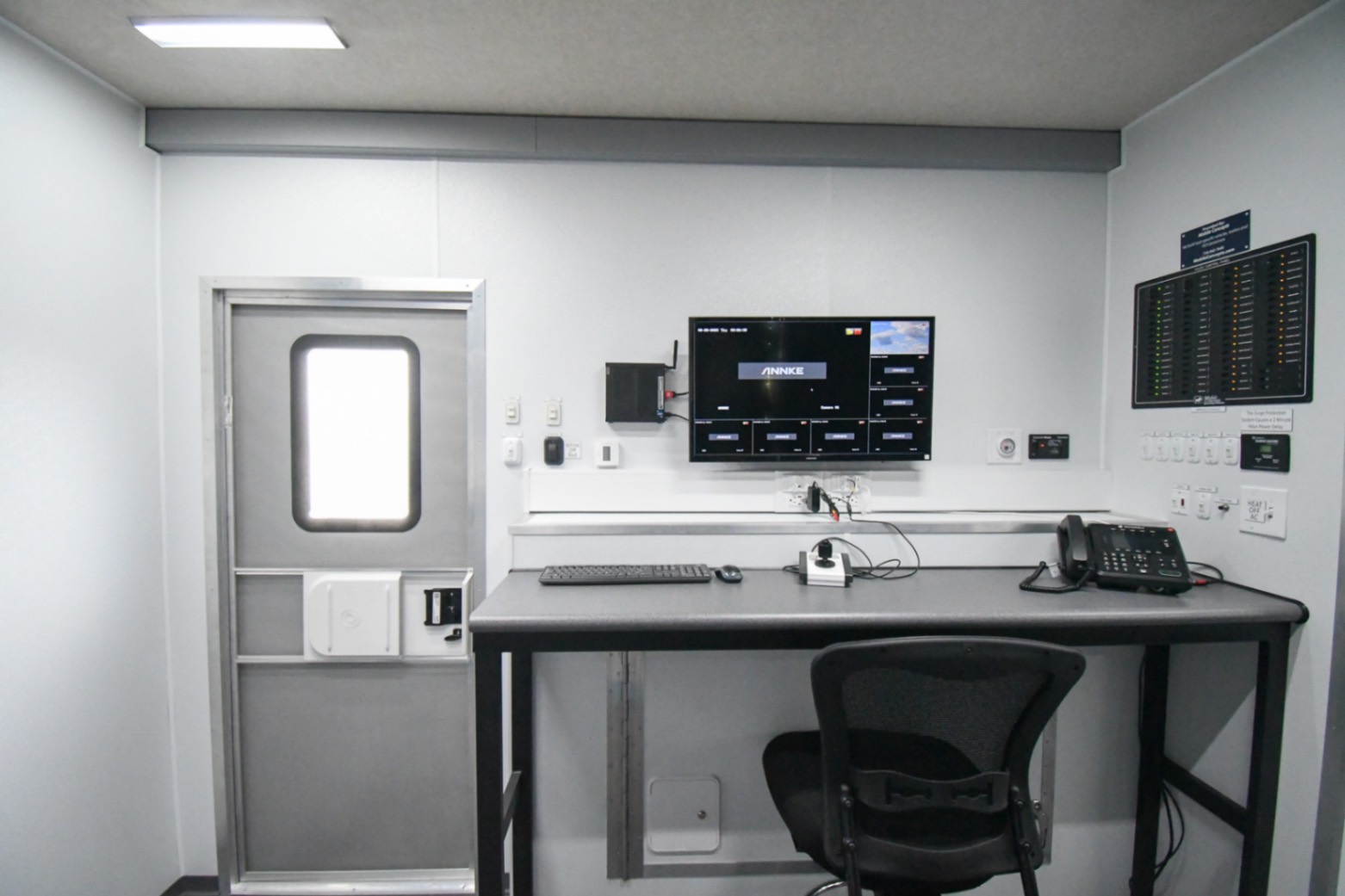 A workstation inside the Command 42-5WS FW 2SO made for Sweetwater, FL.