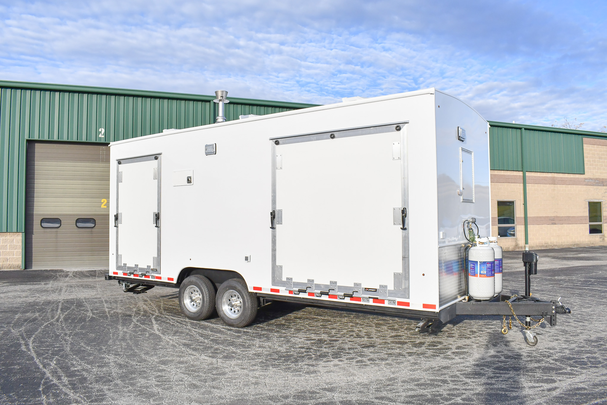 An exterior view of the DECON 24-3L for Concord, CA. The doors are closed.