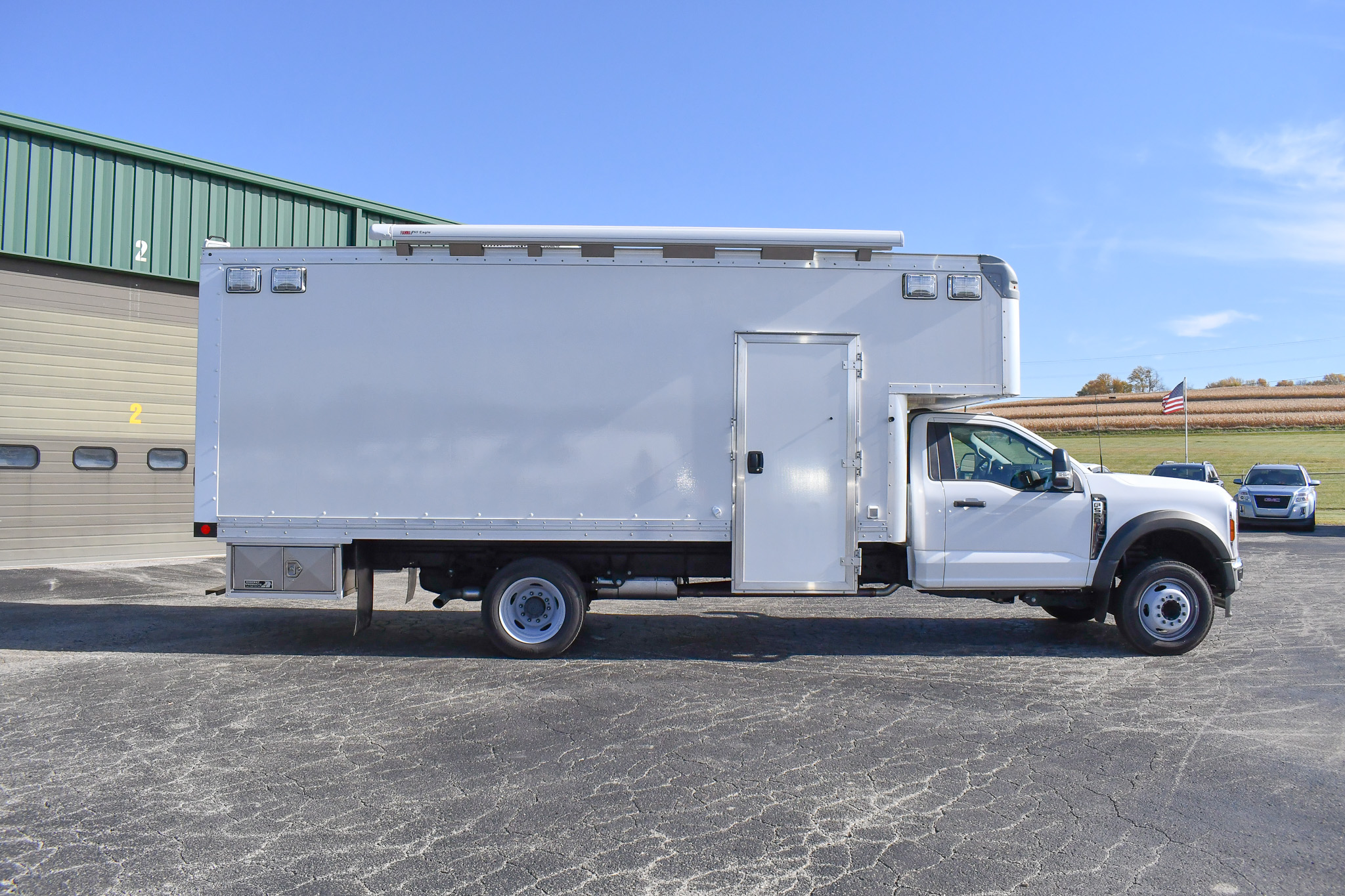 A side view of the Evidence Collection Truck for Kansas City, KS.