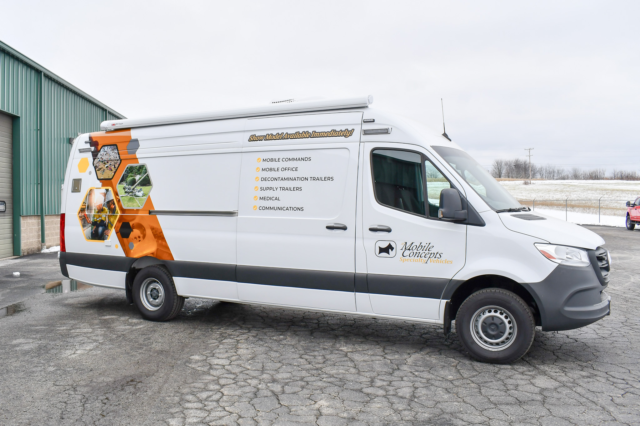 An exterior view of the Command 3WS made for the Utility Expo in Louisville, KY.