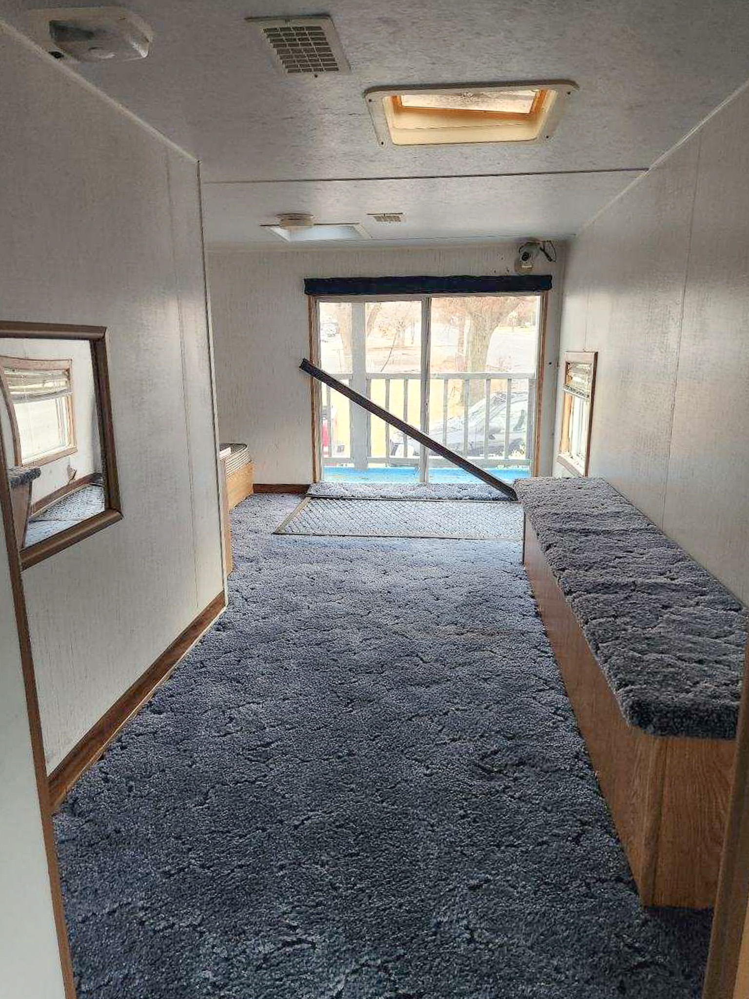 The bedroom stage inside Medford FD's old SCOTTY Fire House.