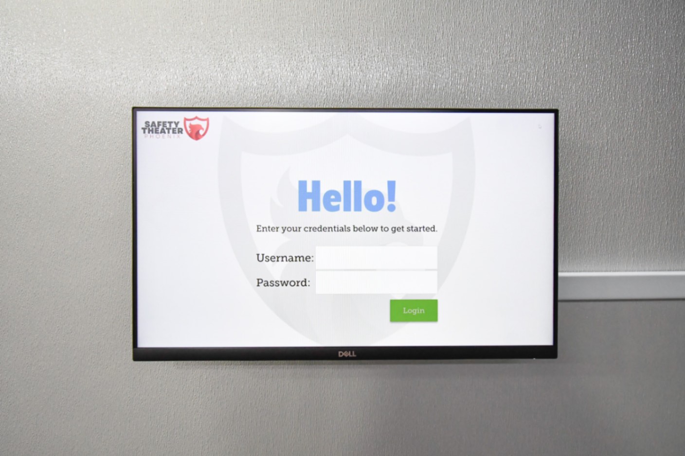 The touchscreen for the kitchen stage inside the 35-Classroom made for Carolina, PR.