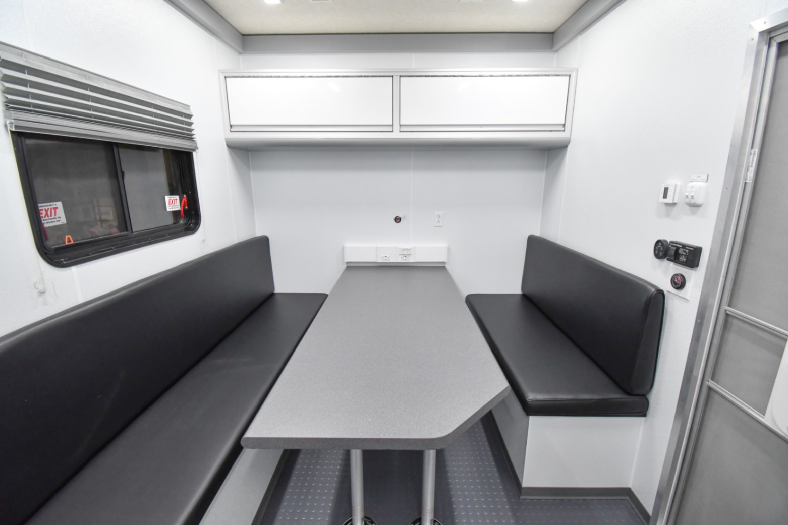 The conference room inside the Command 35-5WS SO made for Logan, WV.