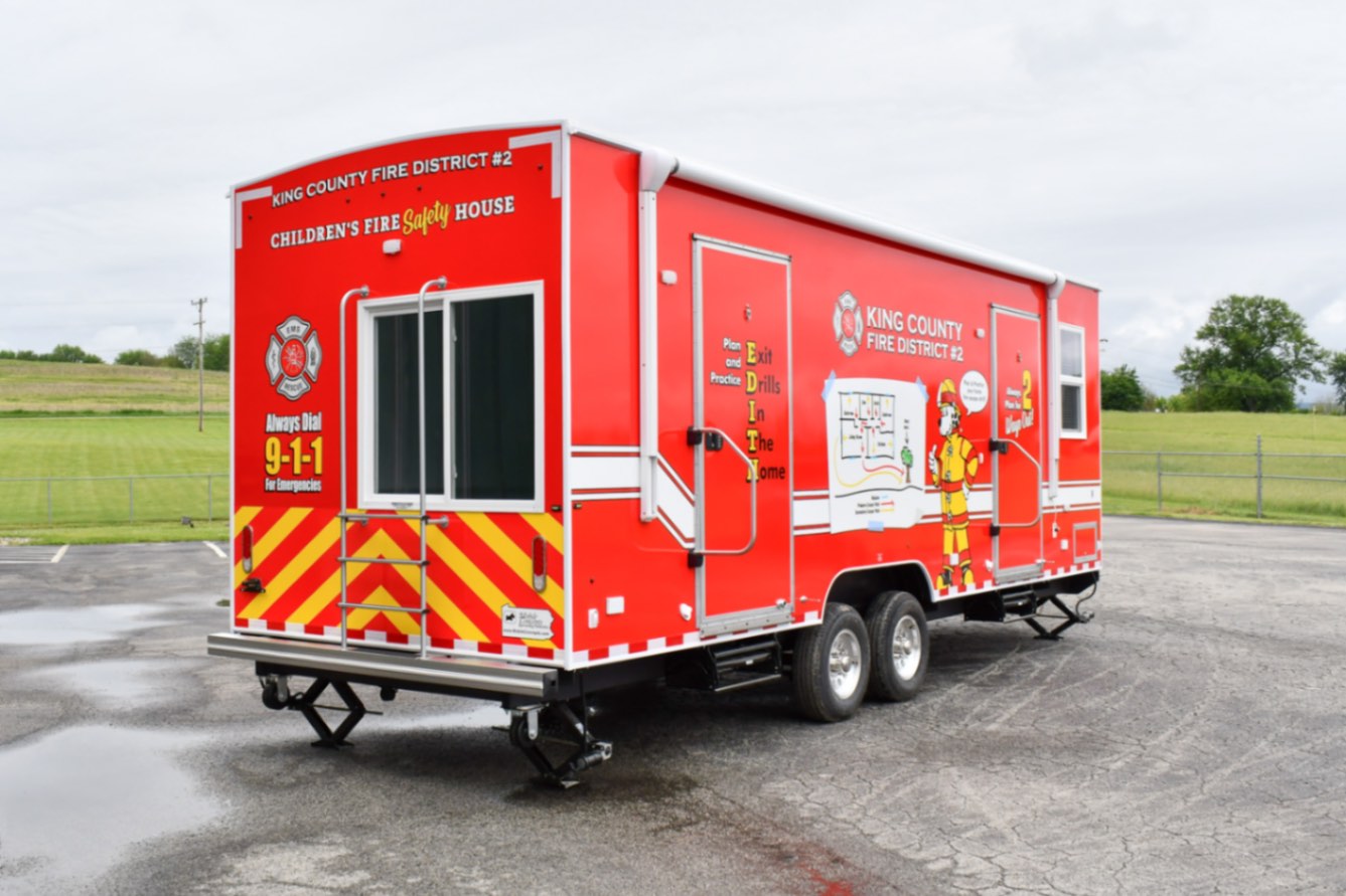 An exterior view of the 31Bleacher Mod made for Burien, WA.