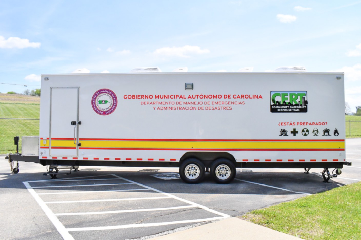 An alternate side view of the 35-Classroom made for Carolina, PR.