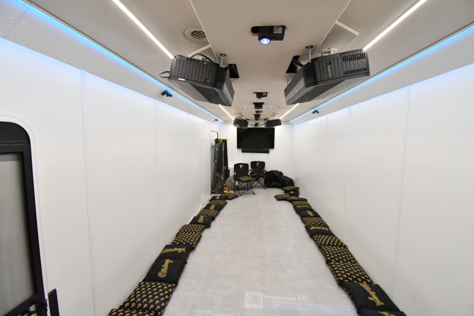 A front-to-back view inside the Chill Mobile made for Pittsburgh, PA.